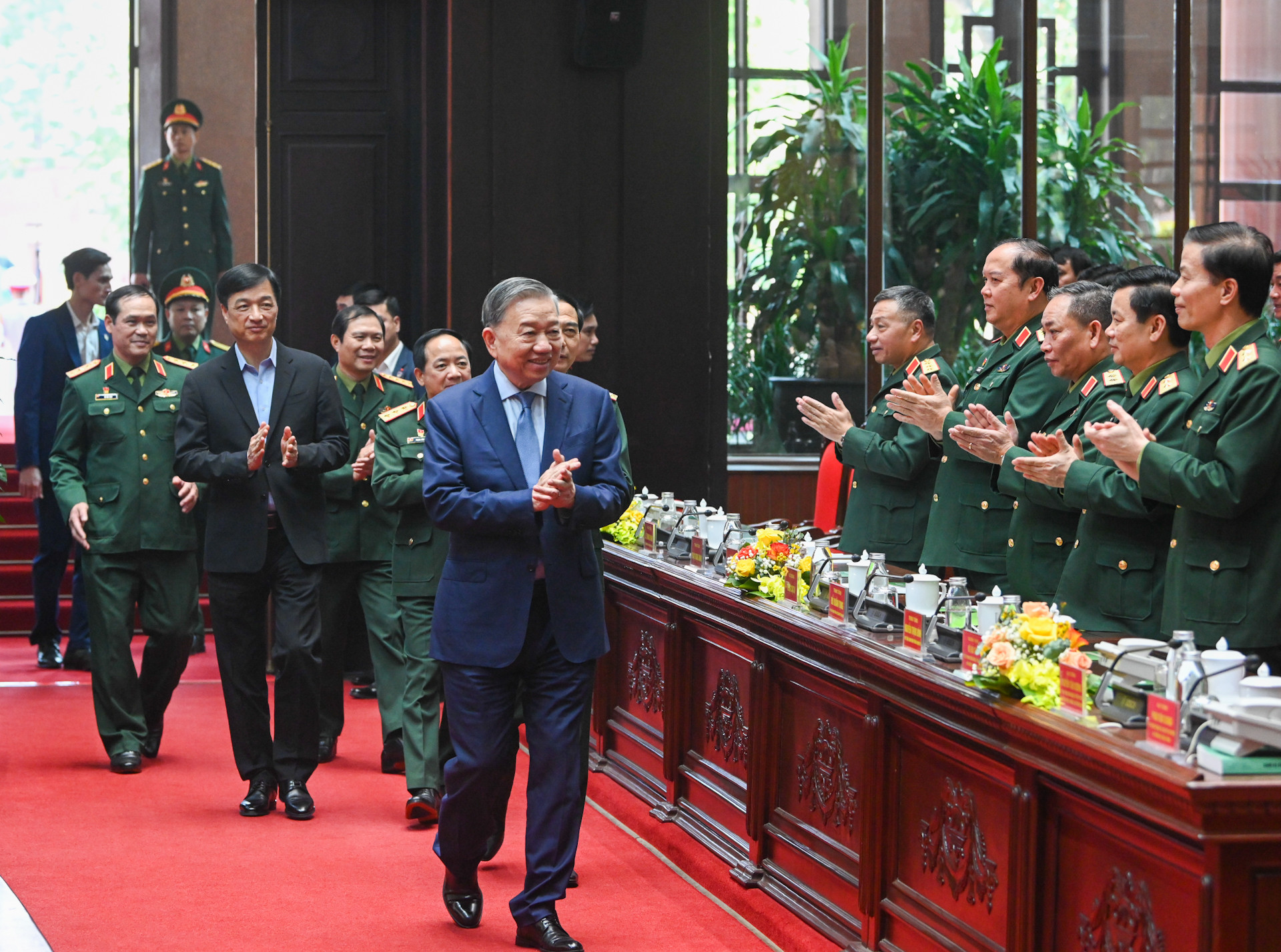 Tổng Bí thư Tô Lâm dự buổi gặp mặt, động viên đại biểu thế hệ trẻ trong Quân đội.