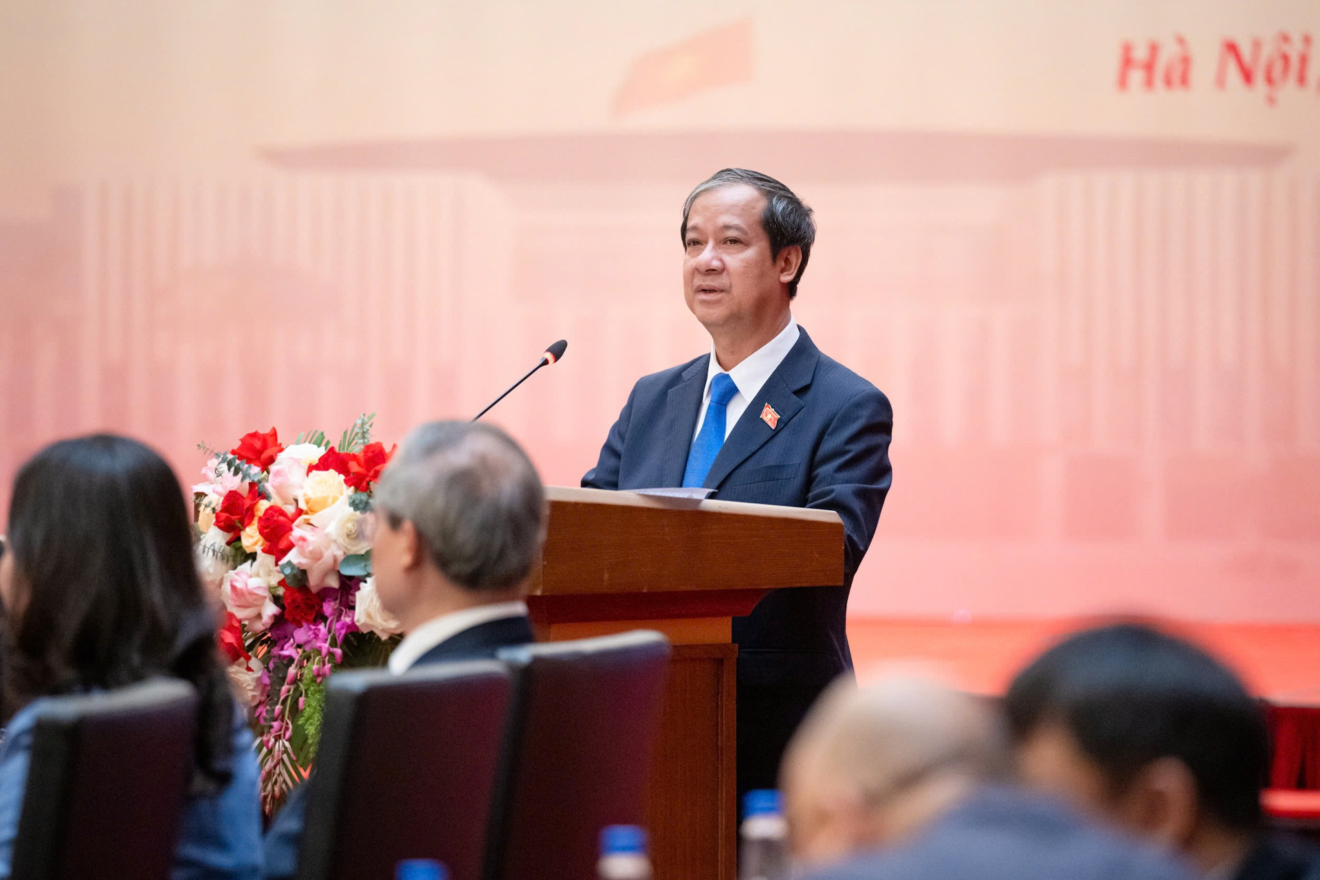 Bộ trưởng Giáo dục và Đào tạo Nguyễn Kim Sơn phát biểu.