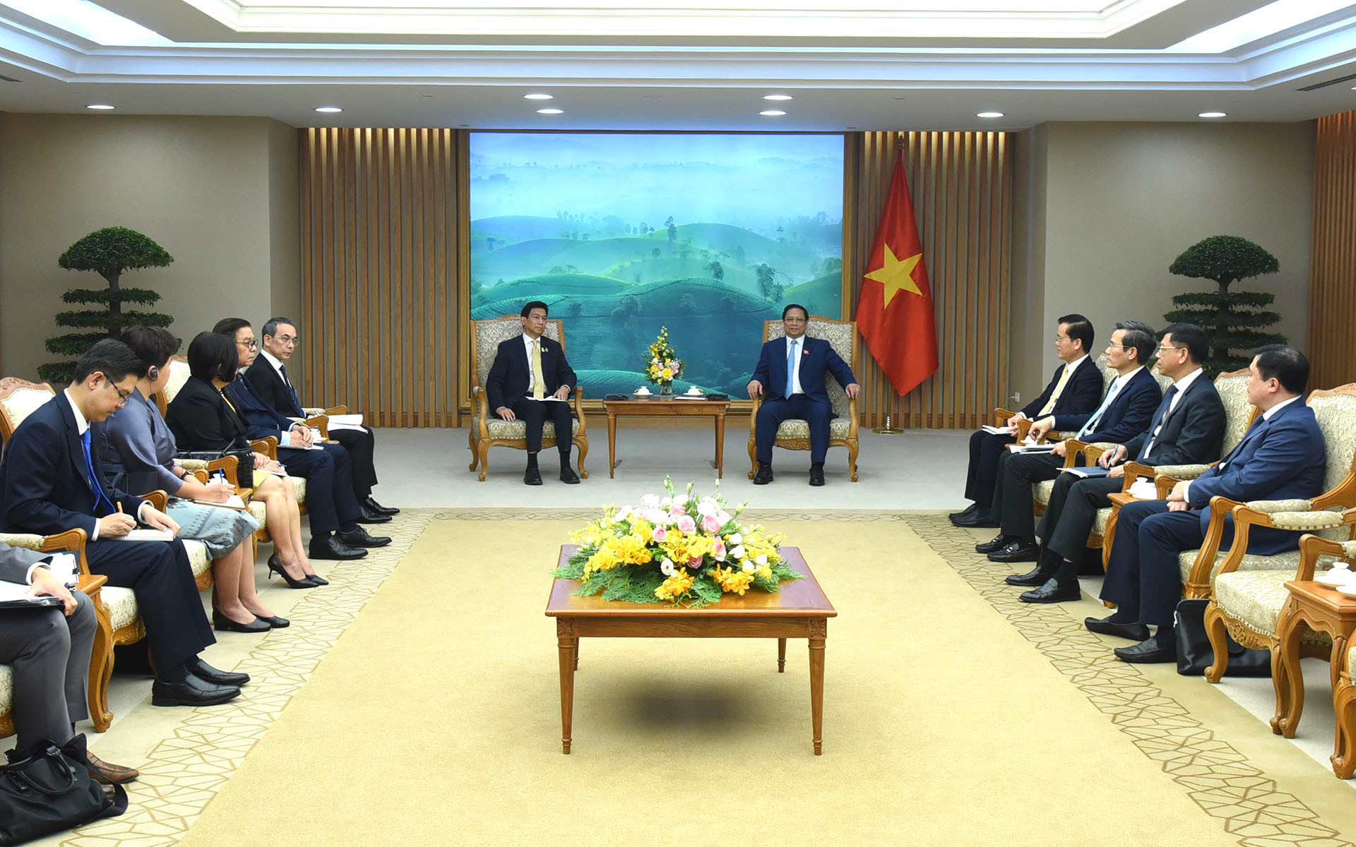 Quang cảnh buổi tiếp.