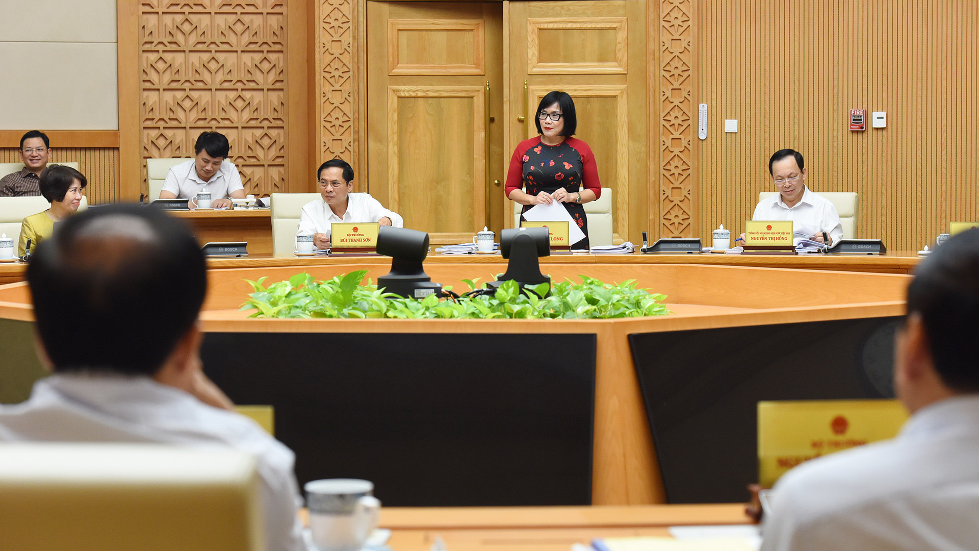 Đại diện lãnh đạo Bộ Tư pháp phát biểu.