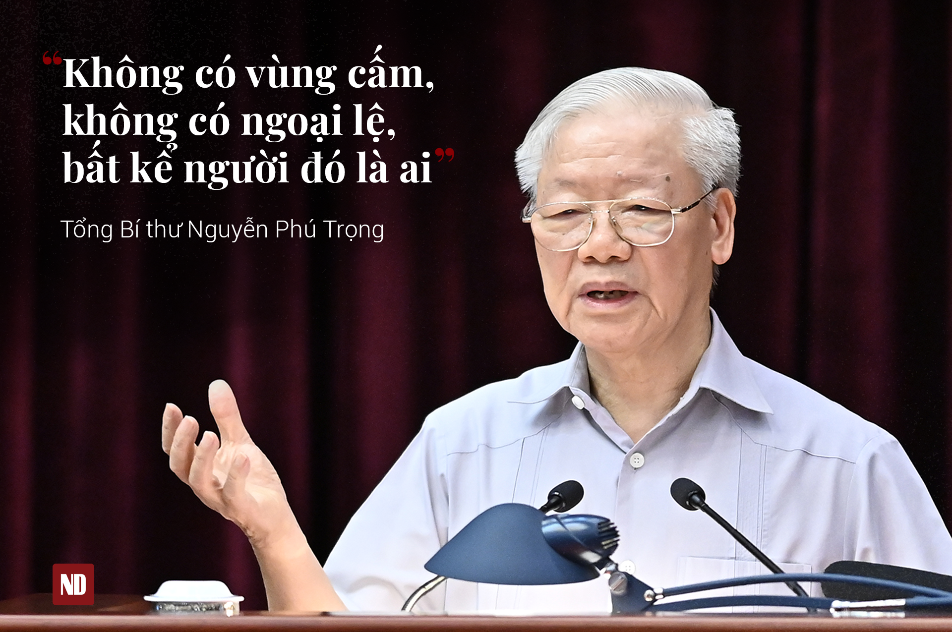 Tổng Bí thư Nguyễn Phú Trọng phát biểu ngày 21/1/2019 tại Phiên họp thứ 15 của Ban chỉ đạo Trung ương về phòng, chống tham nhũng.
