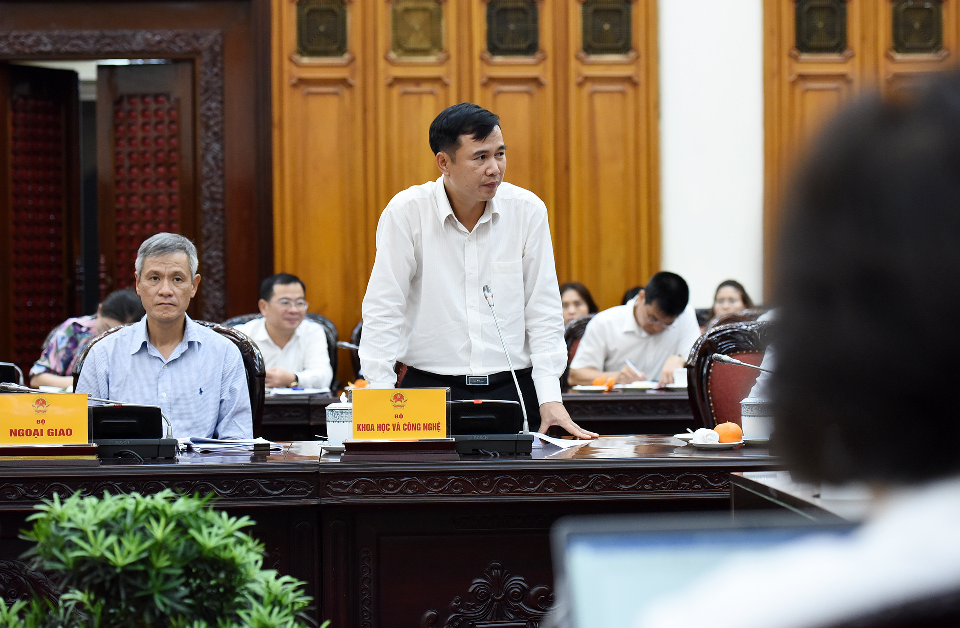 Thứ trưởng Khoa học và Công nghệ Bùi Thế Duy phát biểu tại cuộc họp. Thứ trưởng Khoa học và Công nghệ Bùi Thế Duy phát biểu tại cuộc họp.