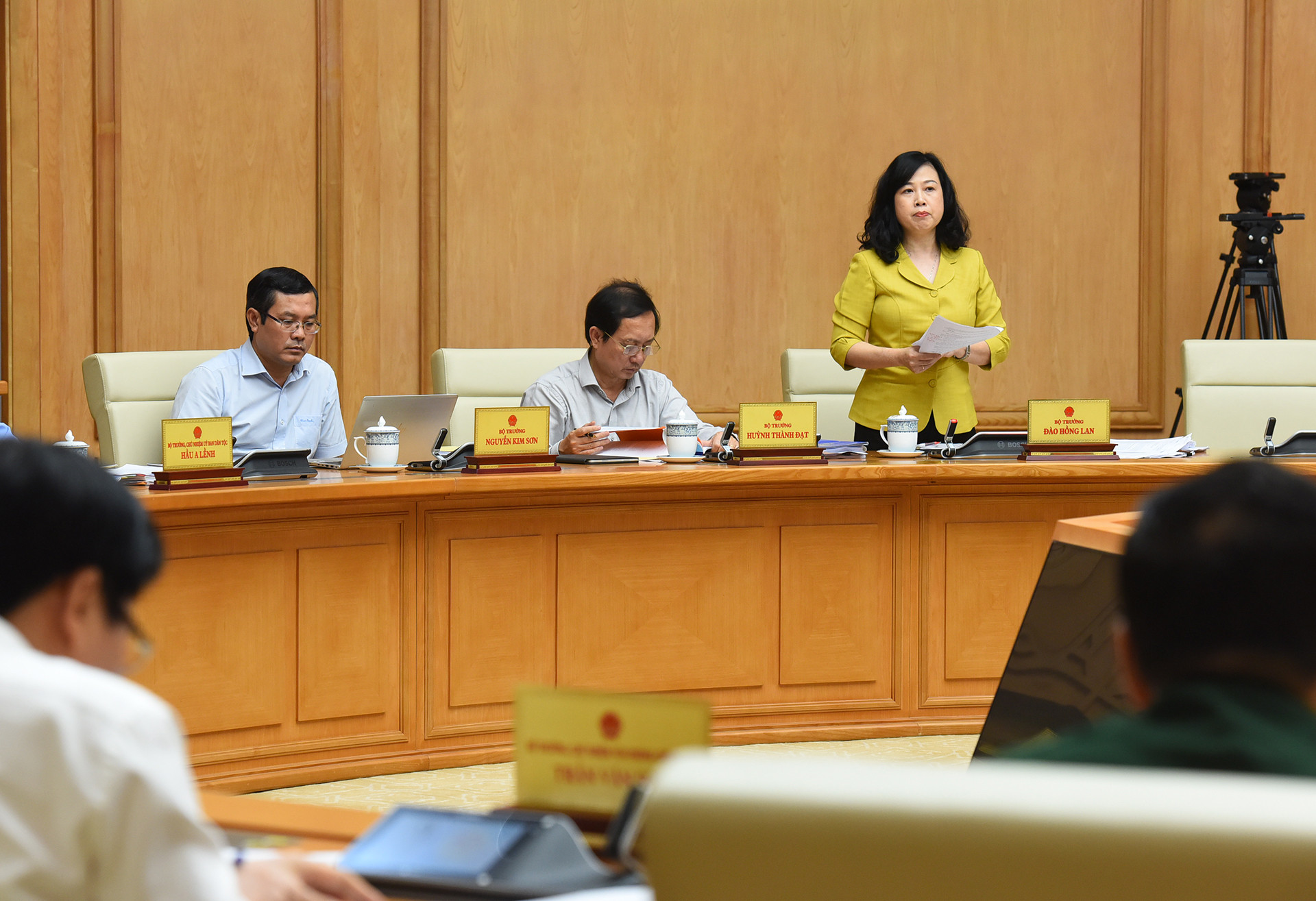 Bộ trưởng Y tế Đào Hồng Lan phát biểu.