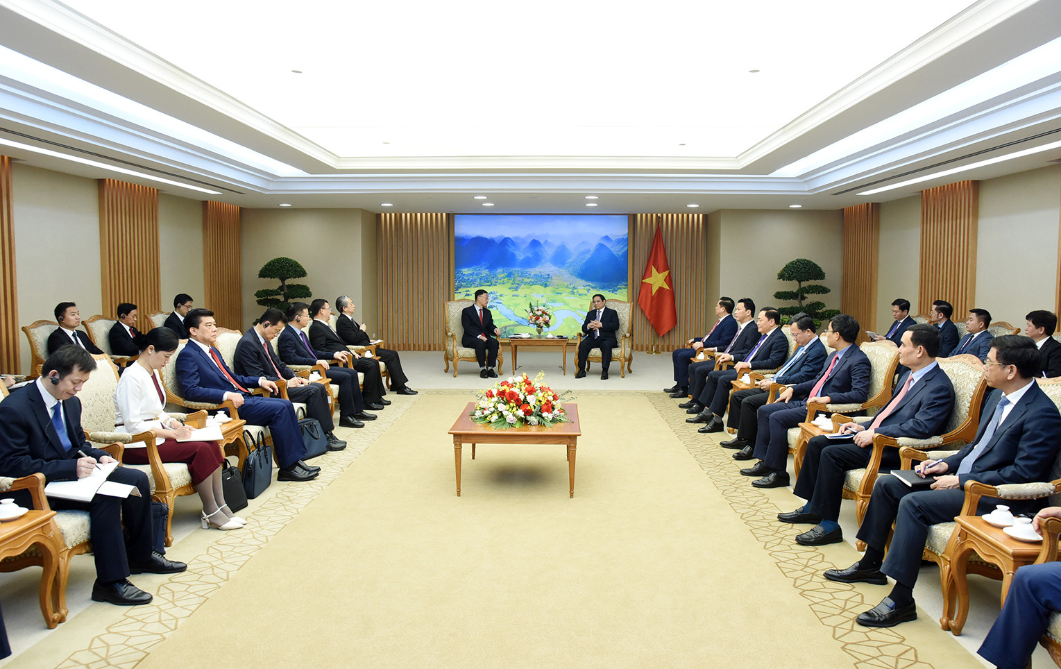 Quang cảnh buổi tiếp.