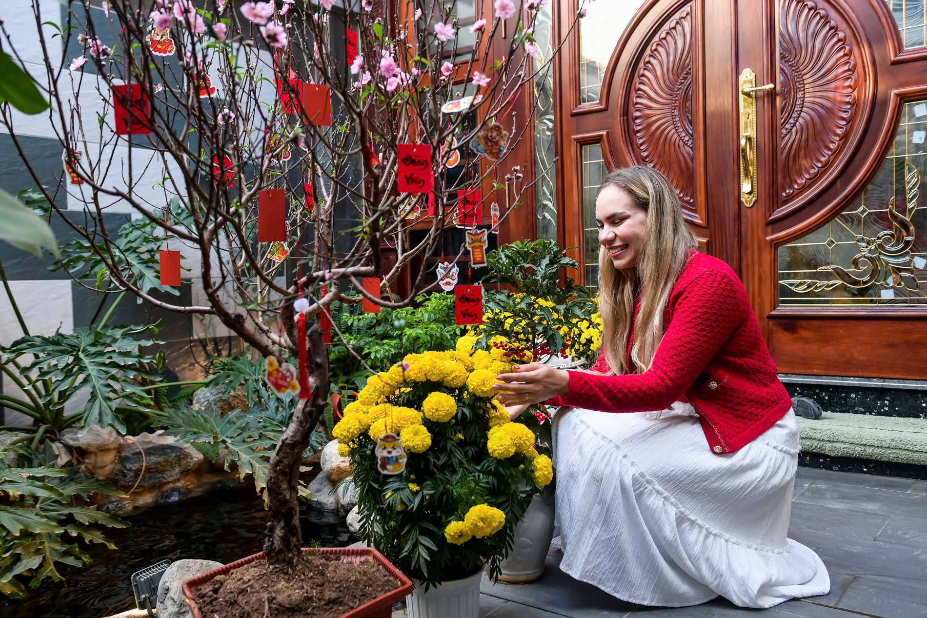 Không khí Tết đã ngập tràn trong căn nhà của Xuân Son.