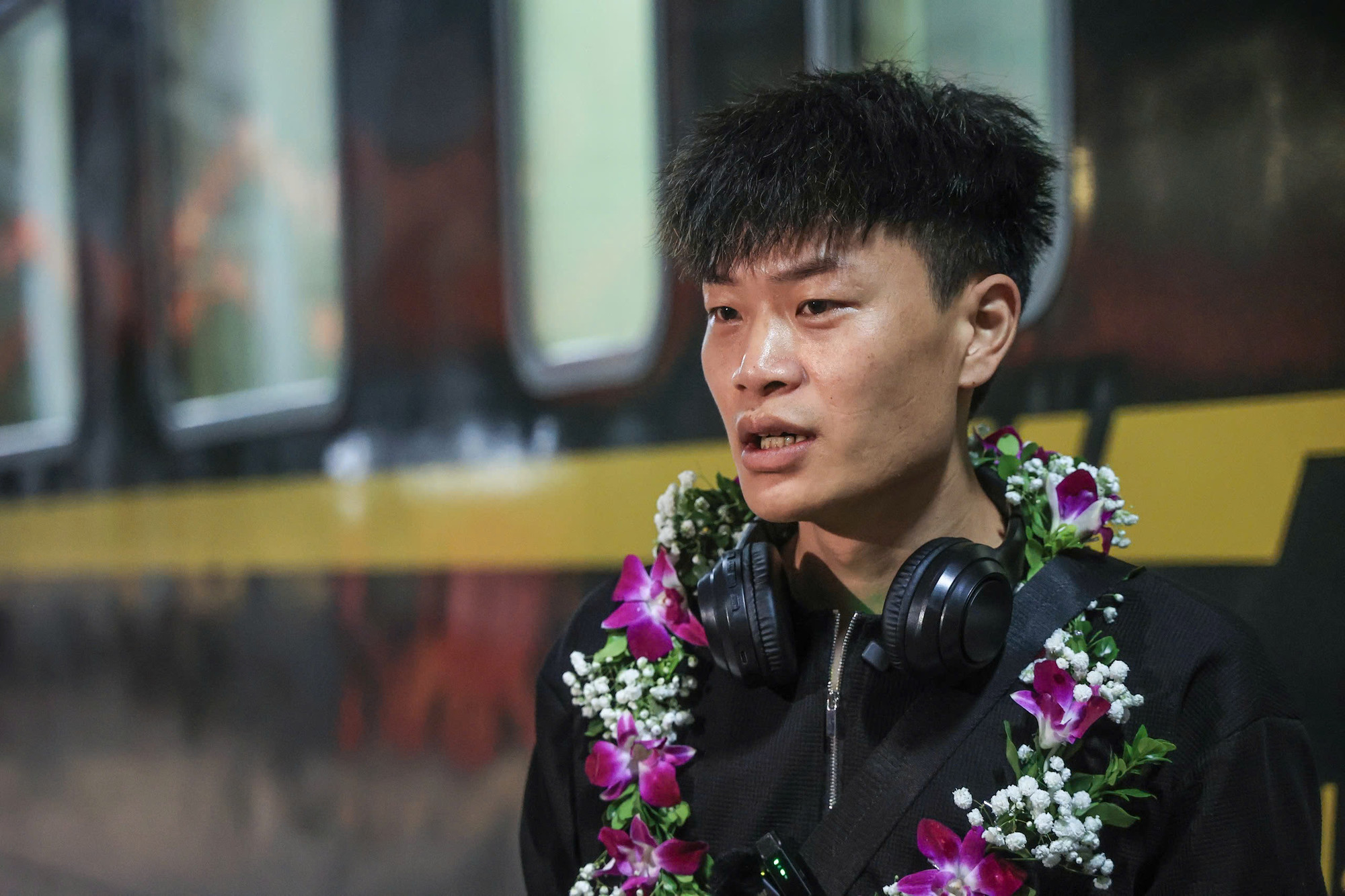 Anh Thiếu Hoa, hành khách tới từ Nam Ninh bày tỏ niềm vui khi được trải nghiệm trên chuyến tàu liên vận quốc tế Việt-Trung.