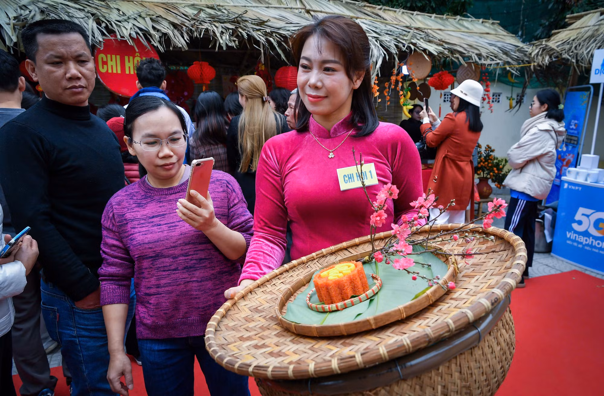 Niềm vui đầu xuân ở làng xôi Phú Thượng.