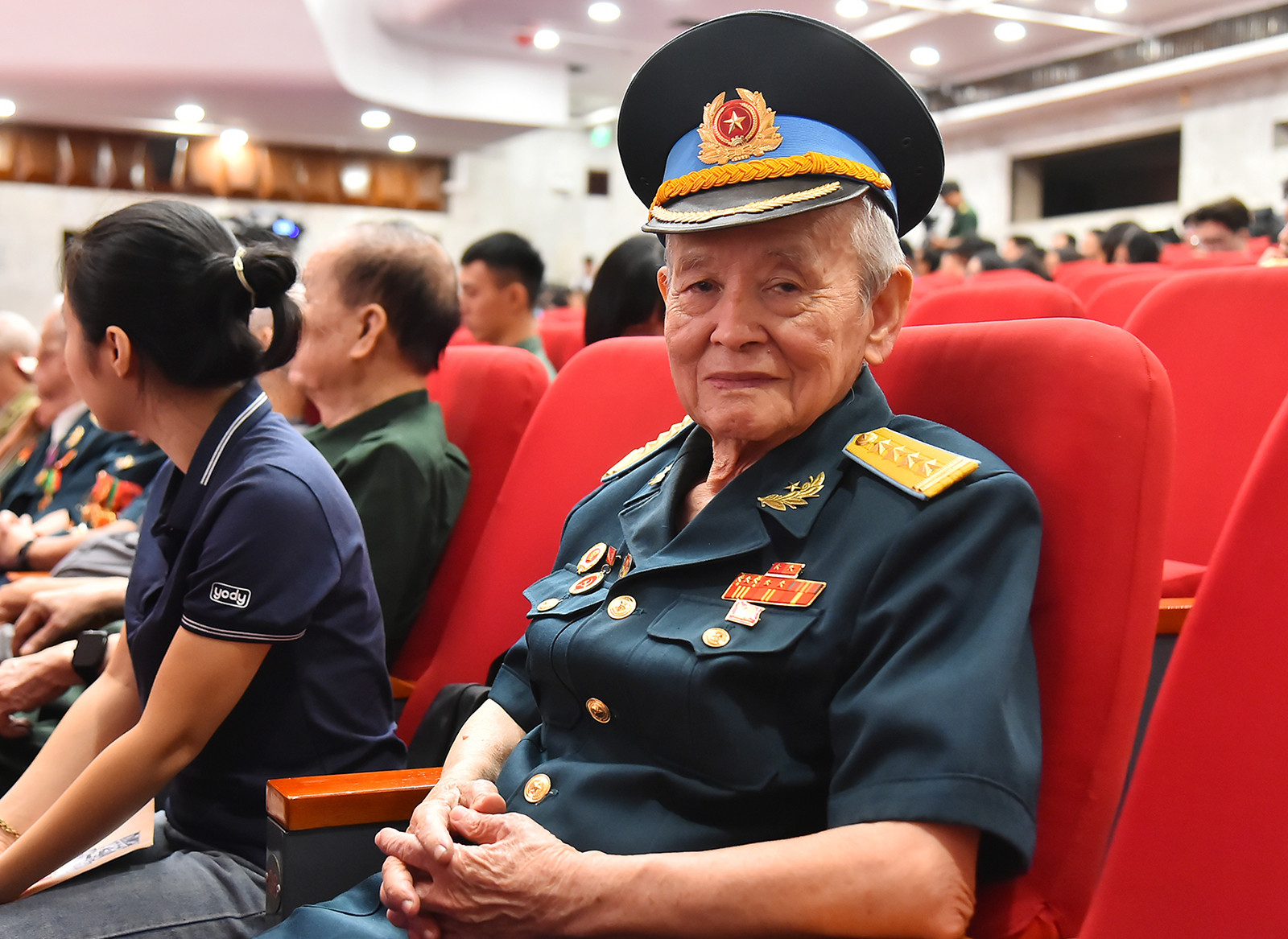 Cựu chiến binh Trần Quốc Hanh. (Ảnh: THỦY NGUYÊN)