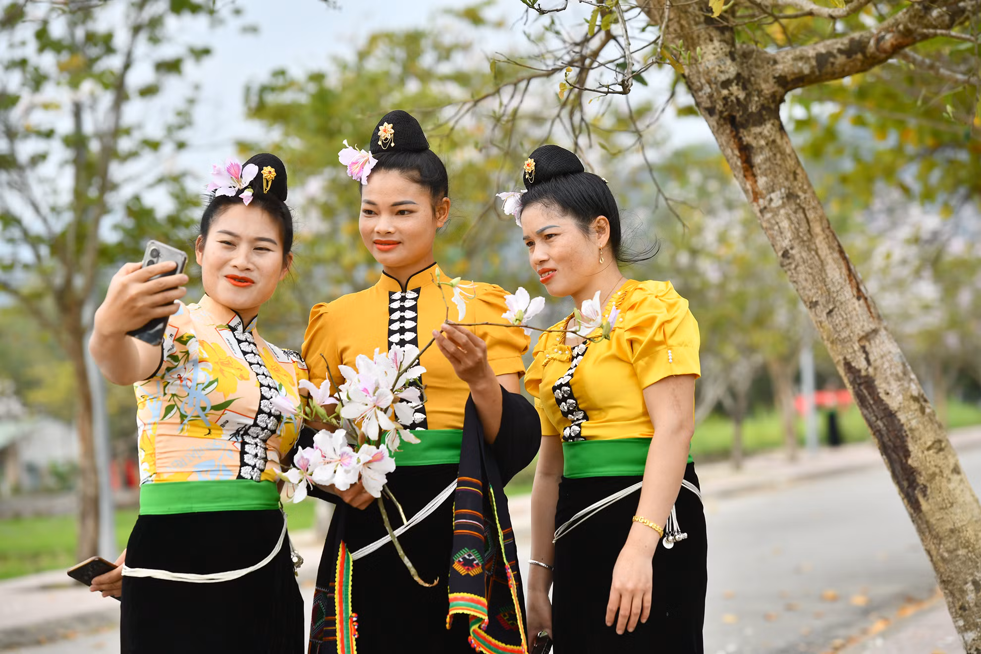 Vui xuân bên rừng ban.