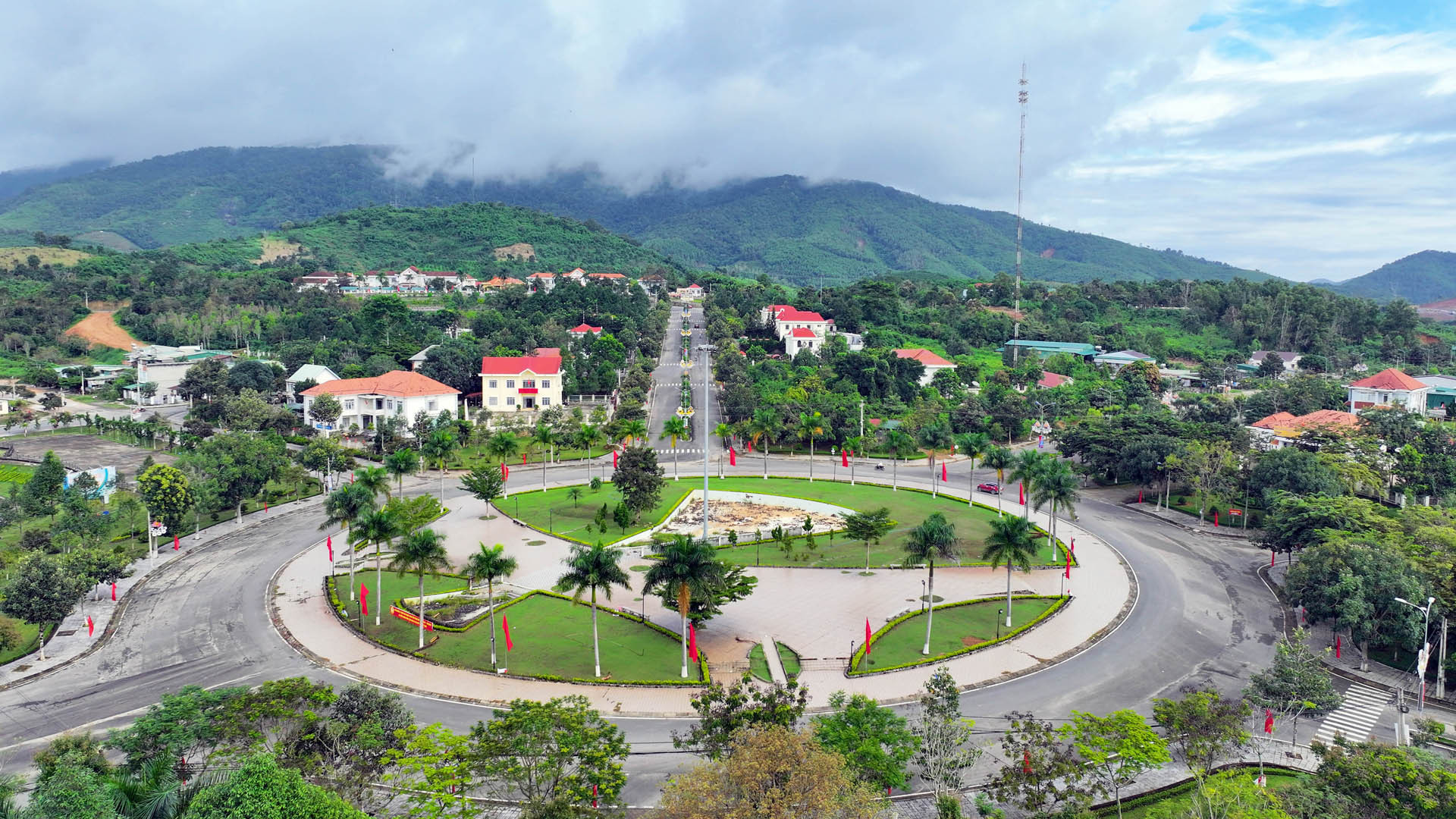 Khu vực trung tâm huyện Đam Rông, tỉnh Lâm Đồng.