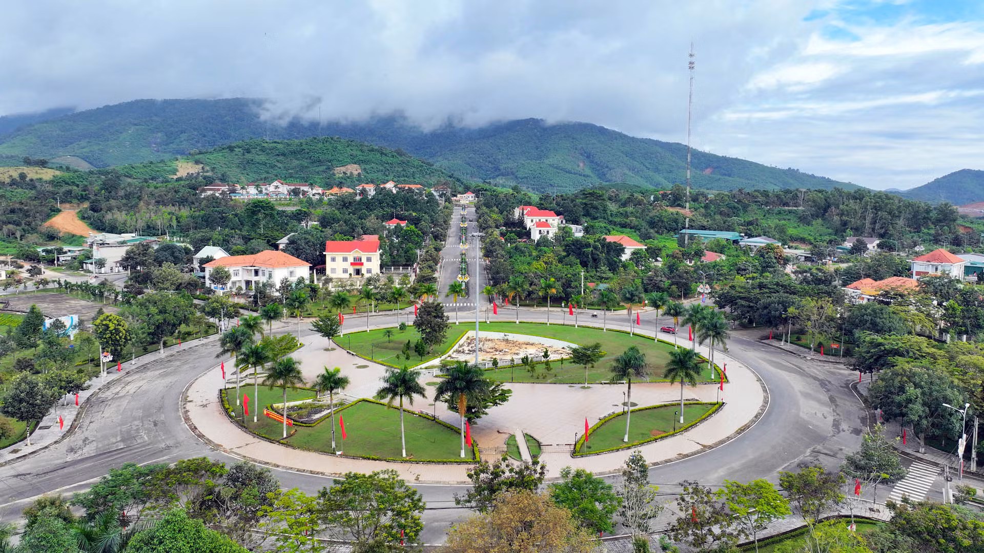 Khu vực trung tâm huyện Đam Rông, tỉnh Lâm Đồng.