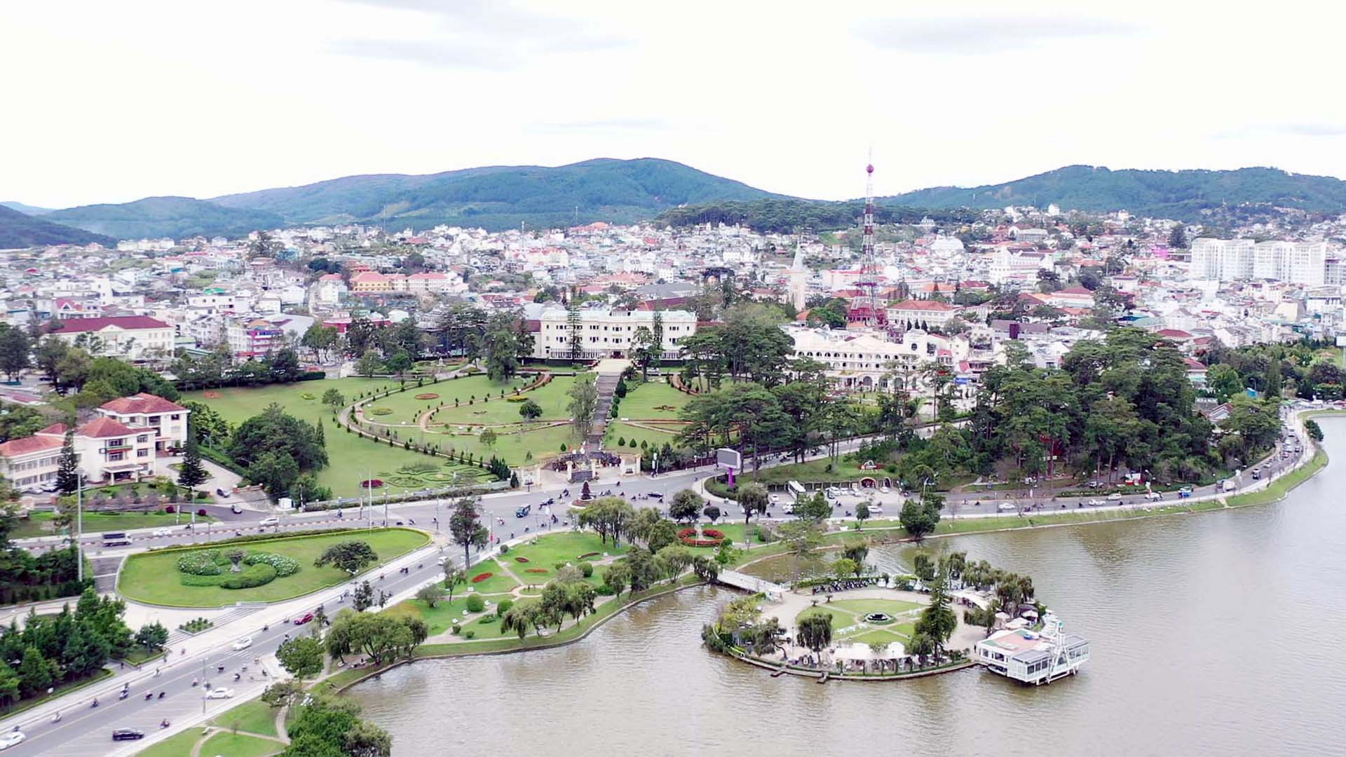 Khu vực trung tâm thành phố Đà Lạt.