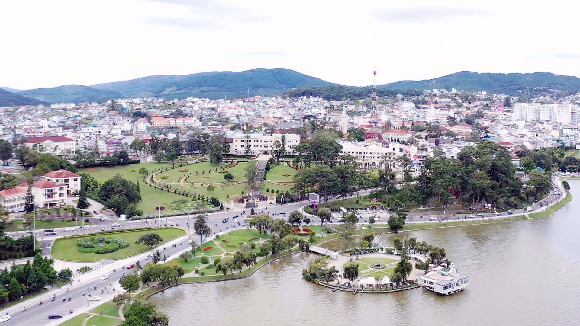 Khu vực trung tâm thành phố Đà Lạt.