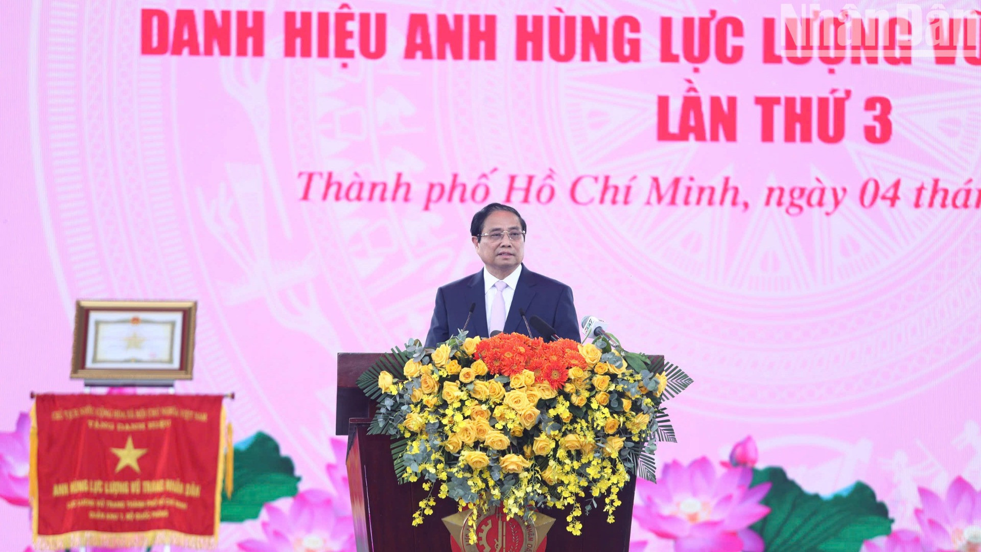 Thủ tướng Chính phủ Phạm Minh Chính phát biểu tại buổi lễ.