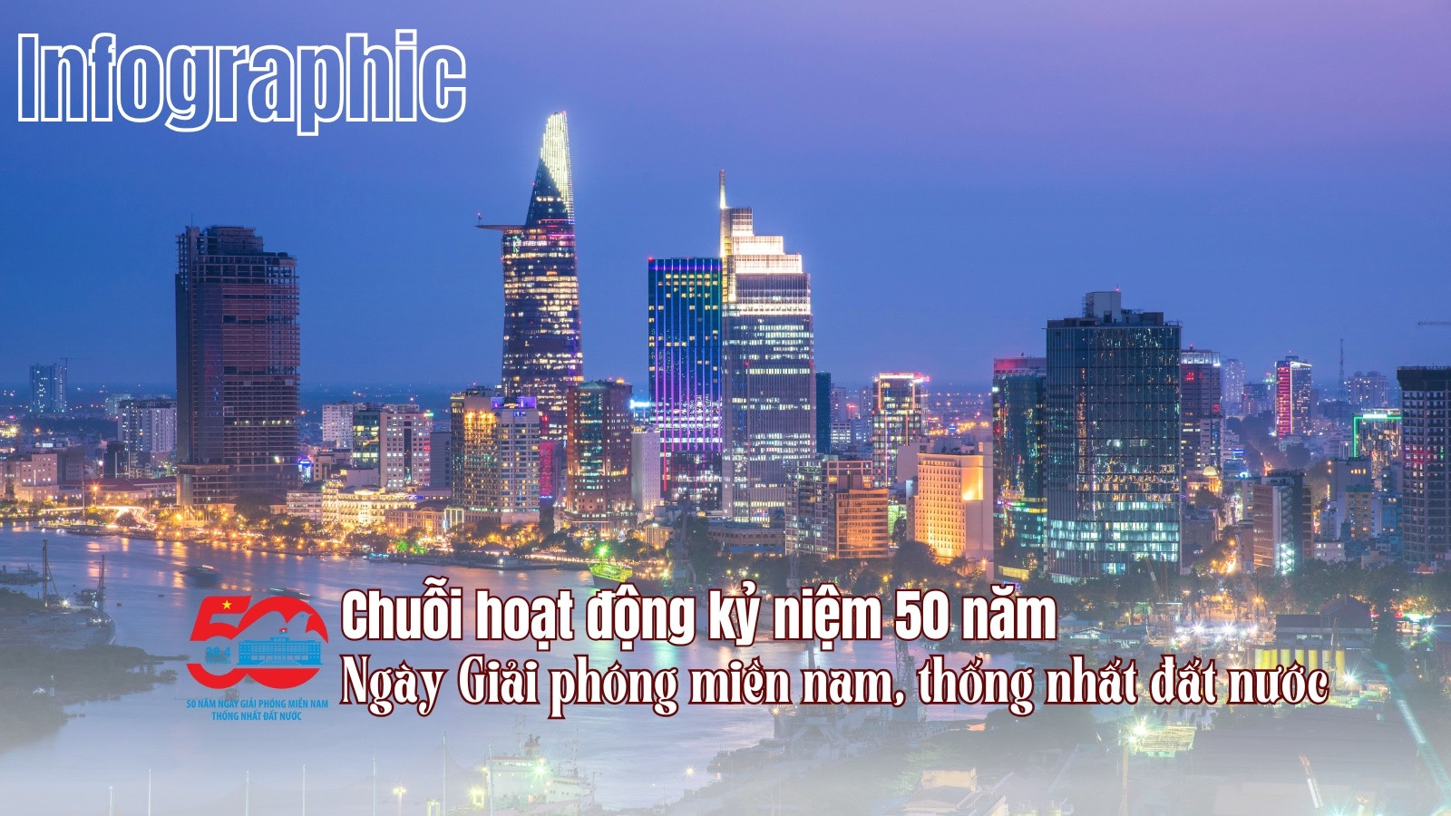 [Infographic] Chuỗi hoạt động kỷ niệm 50 năm Ngày Giải phóng miền nam, thống nhất đất nước