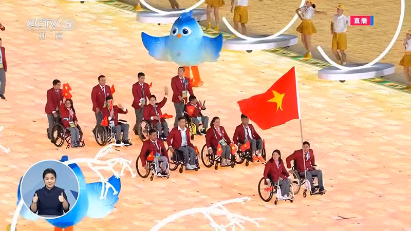 Đoàn thể thao người khuyết tật Việt Nam.