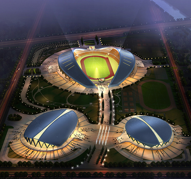 Nhà thi đấu Trung tâm thể thao Kim Hoa.