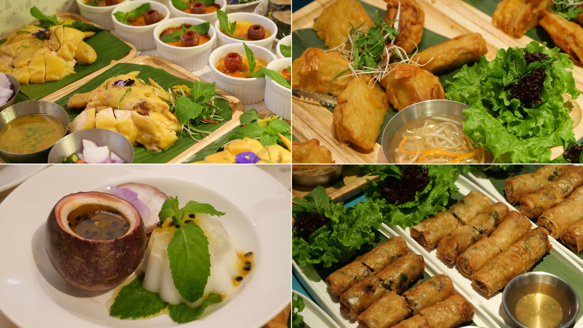 Một số món ăn truyền thống của Việt Nam do nhà hàng Su Su chế biến cũng được giới thiệu tại chương trình để khách mời thưởng thức.