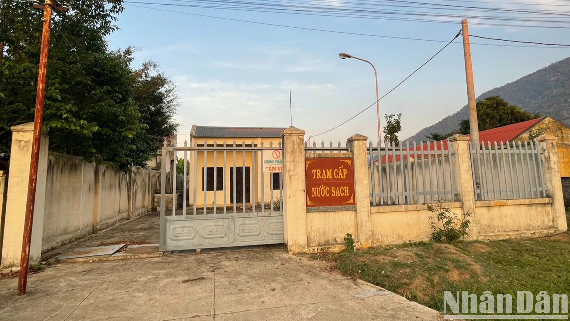 Một trạm cấp nước sạch cho người dân nông thôn ở huyện Krông Bông, tỉnh Đắk Lắk.