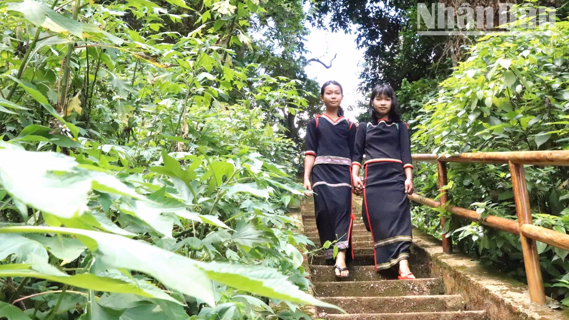 Do bến nước nằm khá sâu nên đường xuống bến nước đã được xây dựng kiên cố giúp cho việc lên xuống được thuận lợi hơn trước. Do bến nước nằm khá sâu nên đường xuống bến nước đã được xây dựng kiên cố giúp cho việc lên xuống được thuận lợi hơn trước.