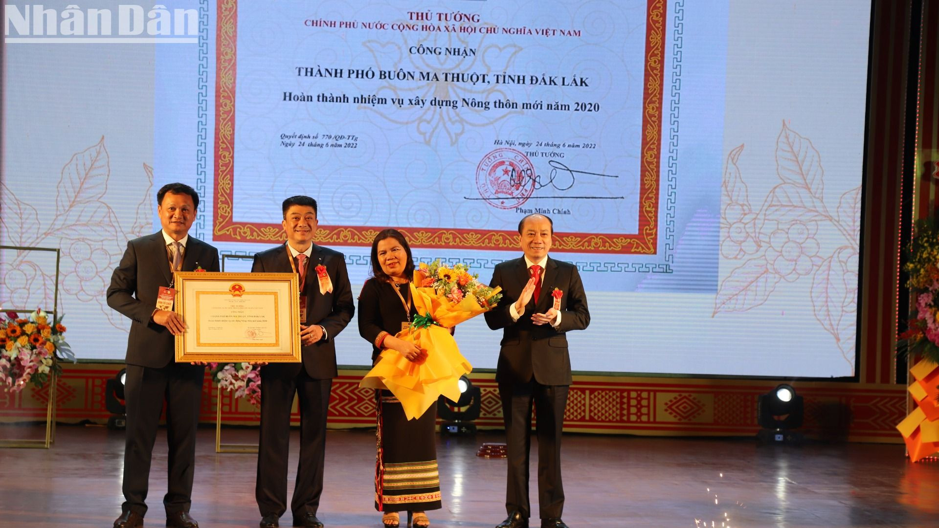 Năm 2020, thành phố Buôn Ma Thuột được Thủ tướng Chính phủ công nhận hoàn thành nhiệm vụ xây dựng nông thôn mới.