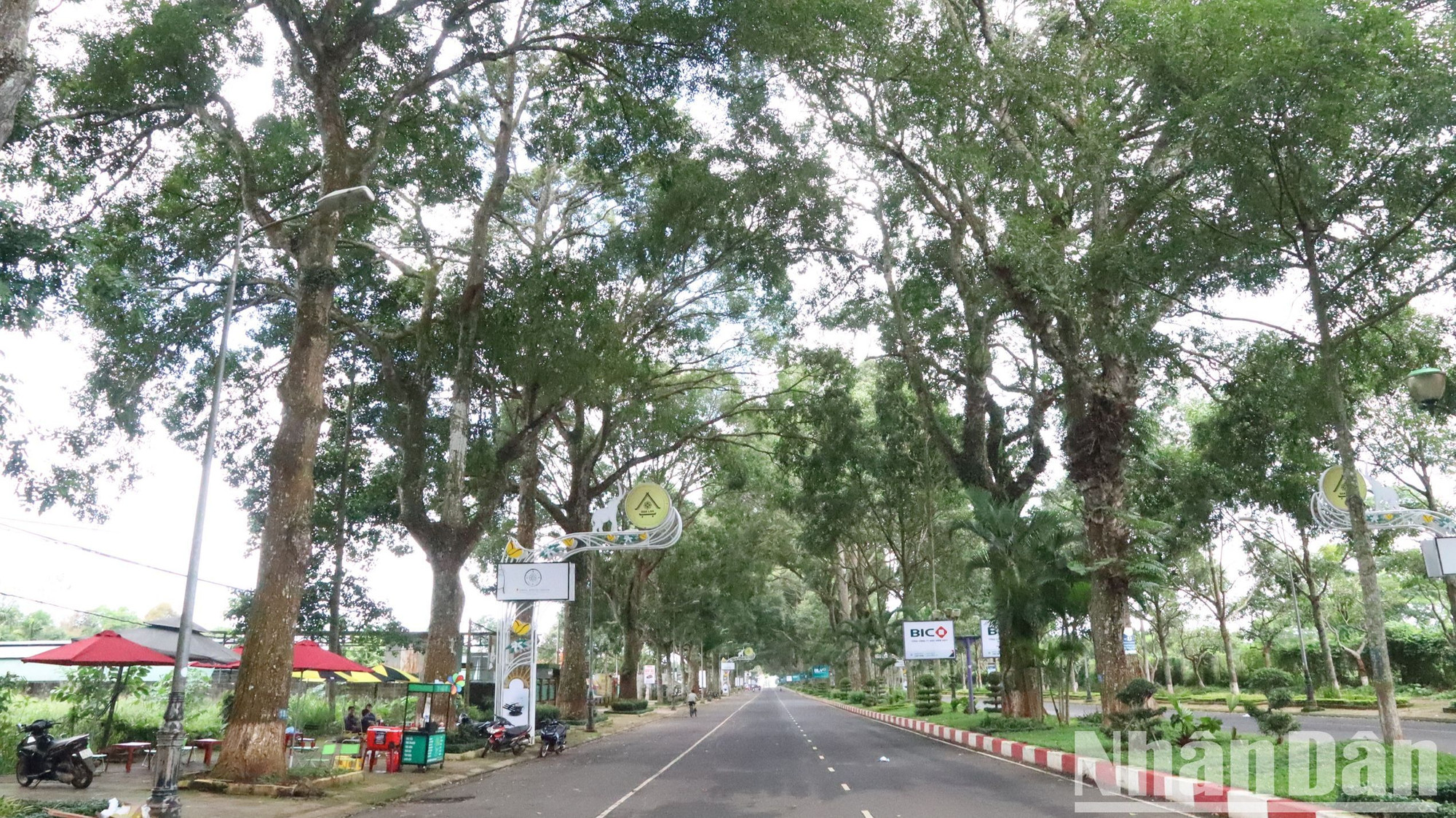 Người dân địa phương mở các quán bên đường phục vụ du khách đến "check-in".
