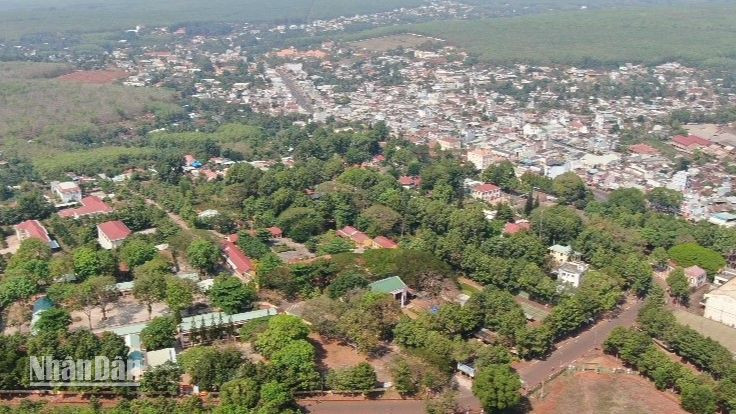 Một góc huyện biên giới Lộc Ninh, tỉnh Bình Phước.