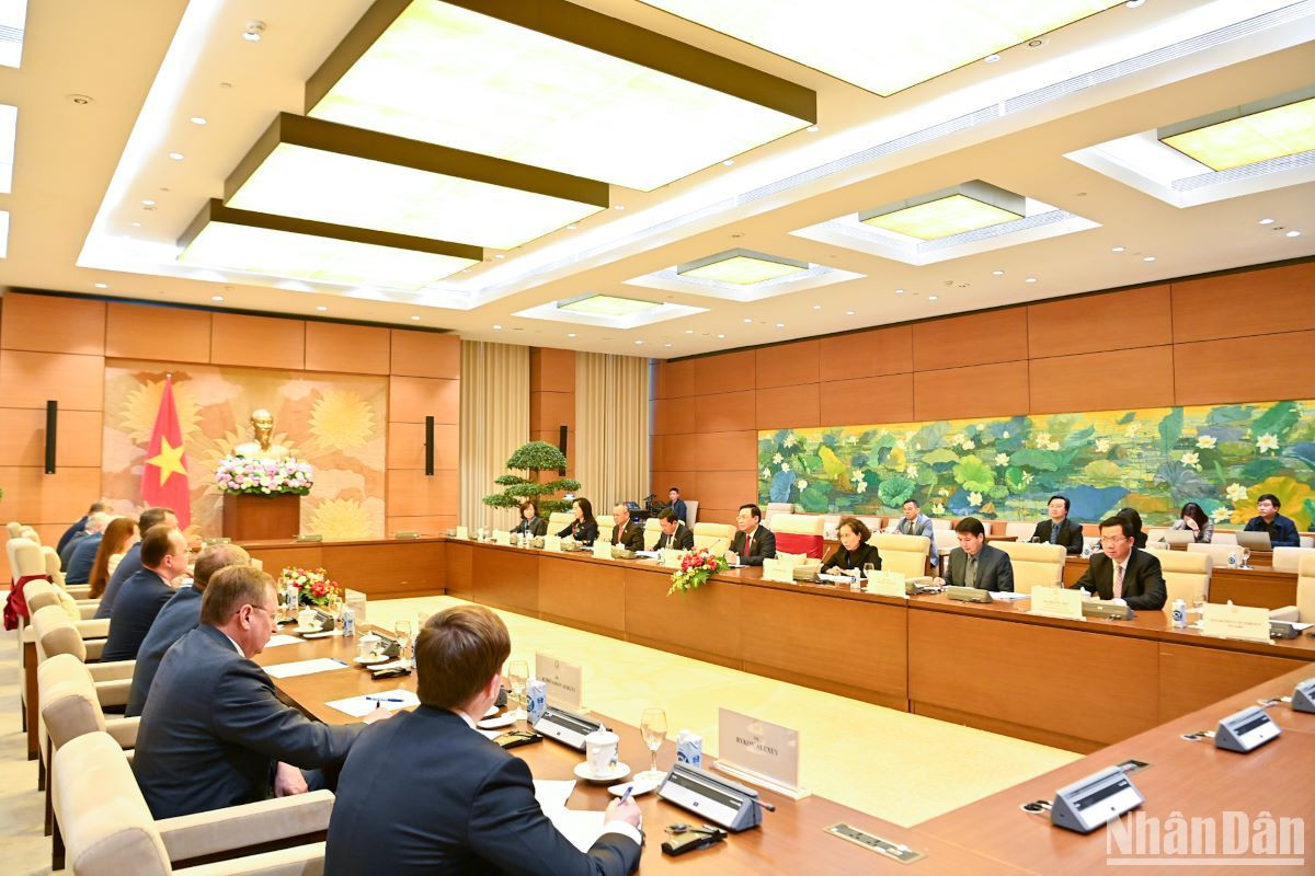 Quang cảnh buổi tiếp tại Nhà Quốc hội. Quang cảnh buổi tiếp tại Nhà Quốc hội.