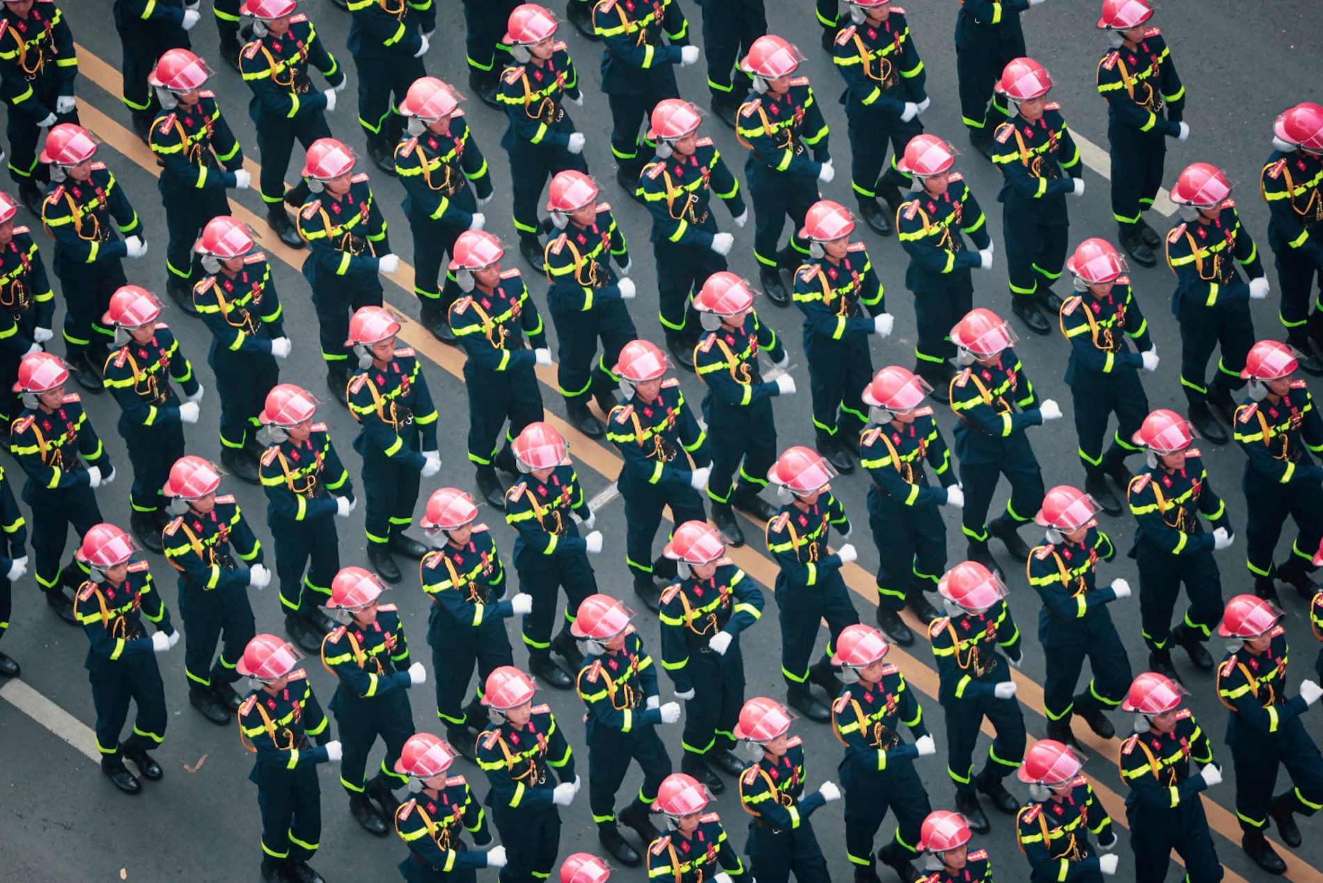 [Ảnh] Mãn nhãn với hình ảnh các khối diễu binh, diễu hành nhìn từ trên cao ảnh 5