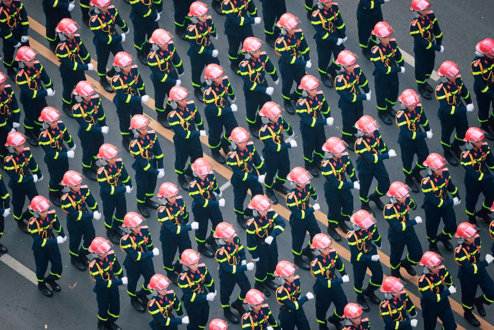 [Ảnh] Mãn nhãn với hình ảnh các khối diễu binh, diễu hành nhìn từ trên cao ảnh 5