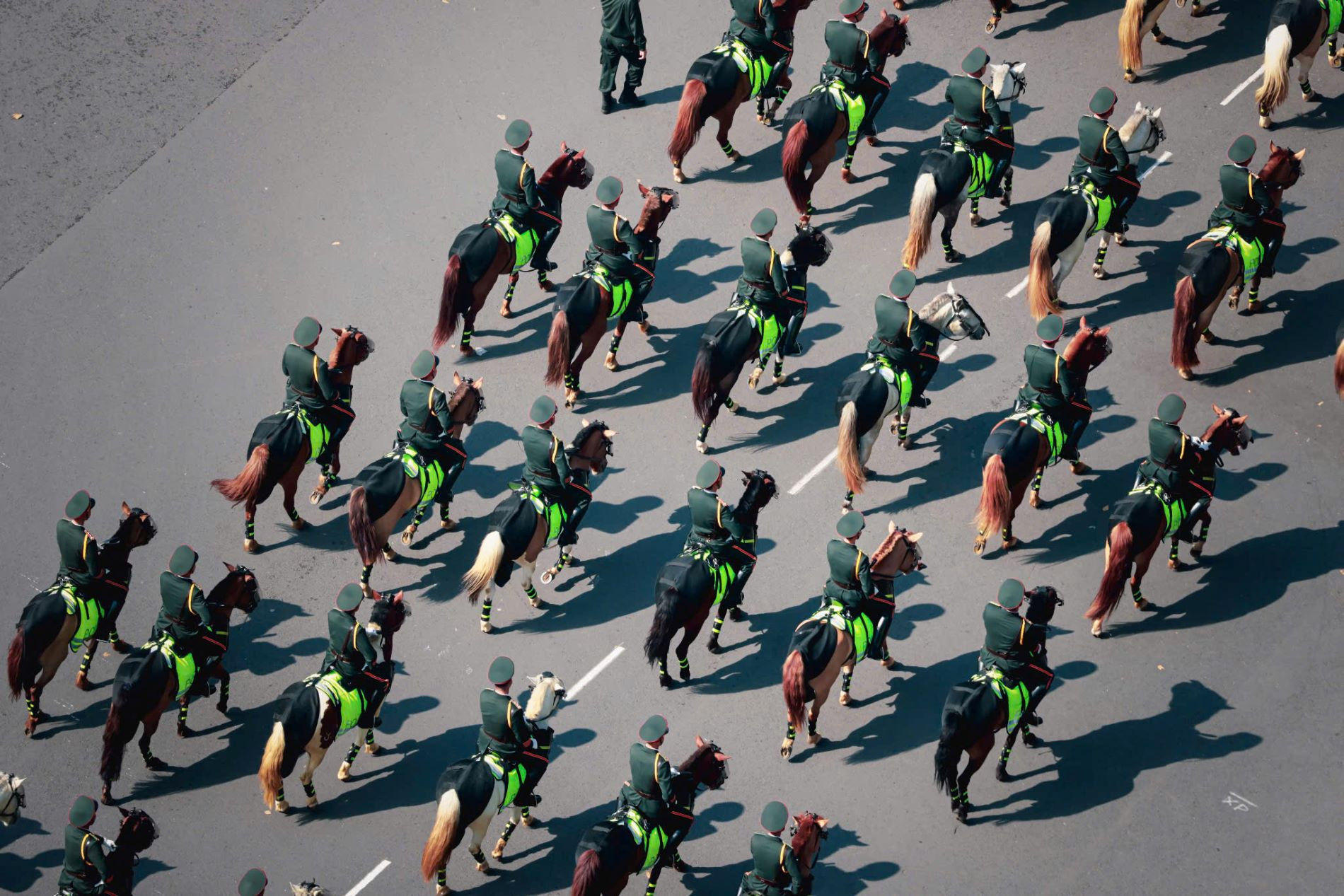 [Ảnh] Mãn nhãn với hình ảnh các khối diễu binh, diễu hành nhìn từ trên cao ảnh 9