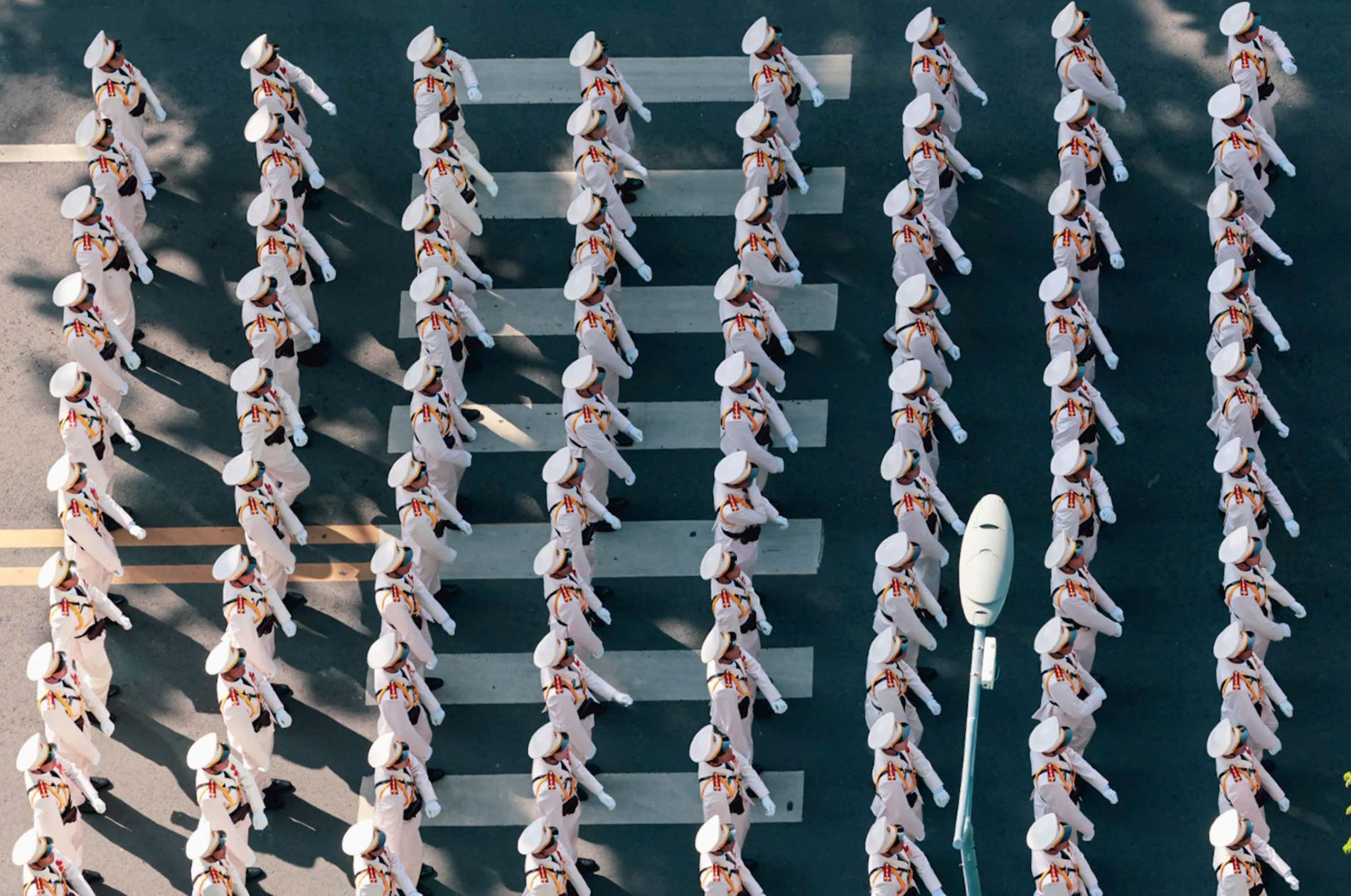 [Ảnh] Mãn nhãn với hình ảnh các khối diễu binh, diễu hành nhìn từ trên cao ảnh 7