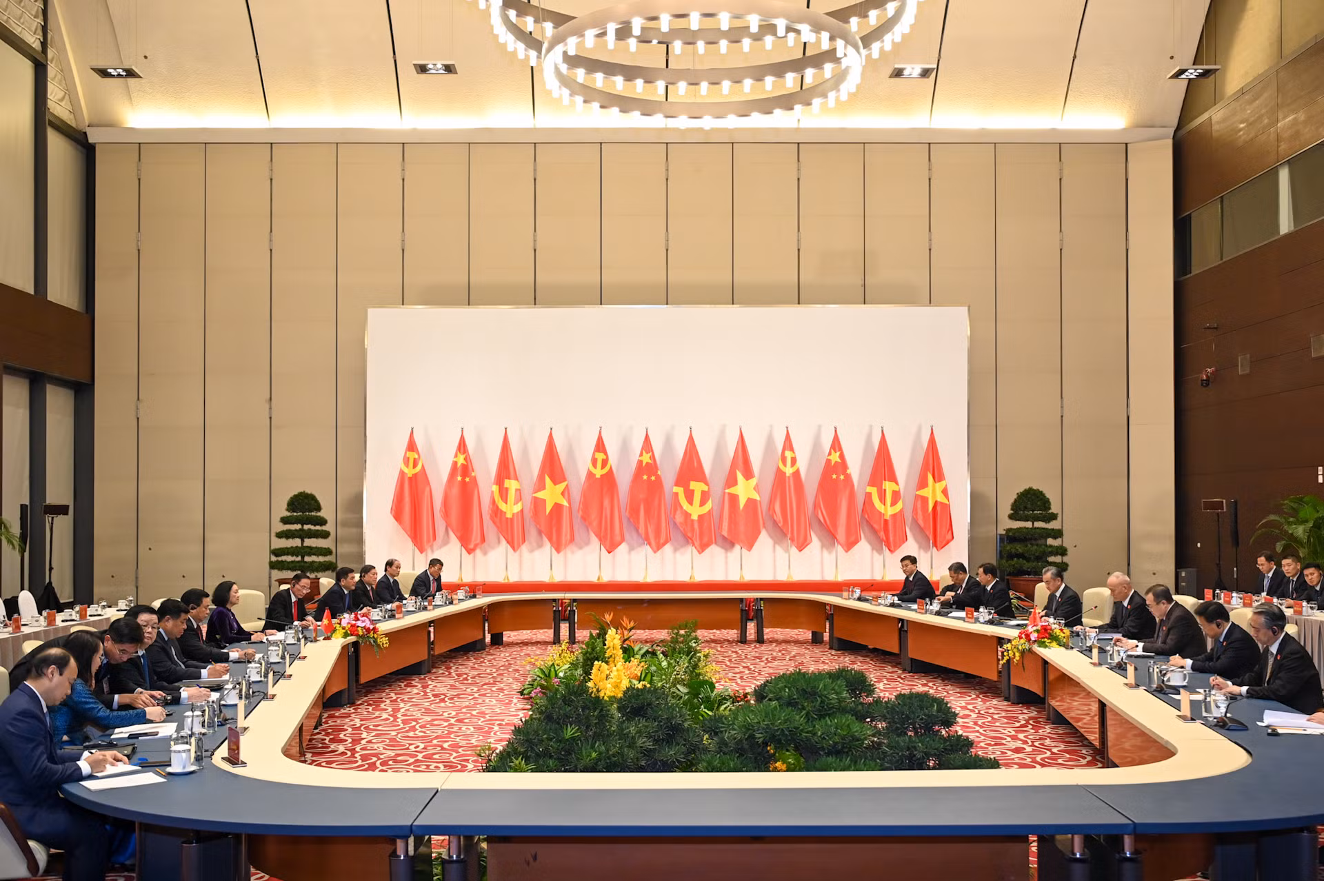 Quang cảnh buổi hội đàm.