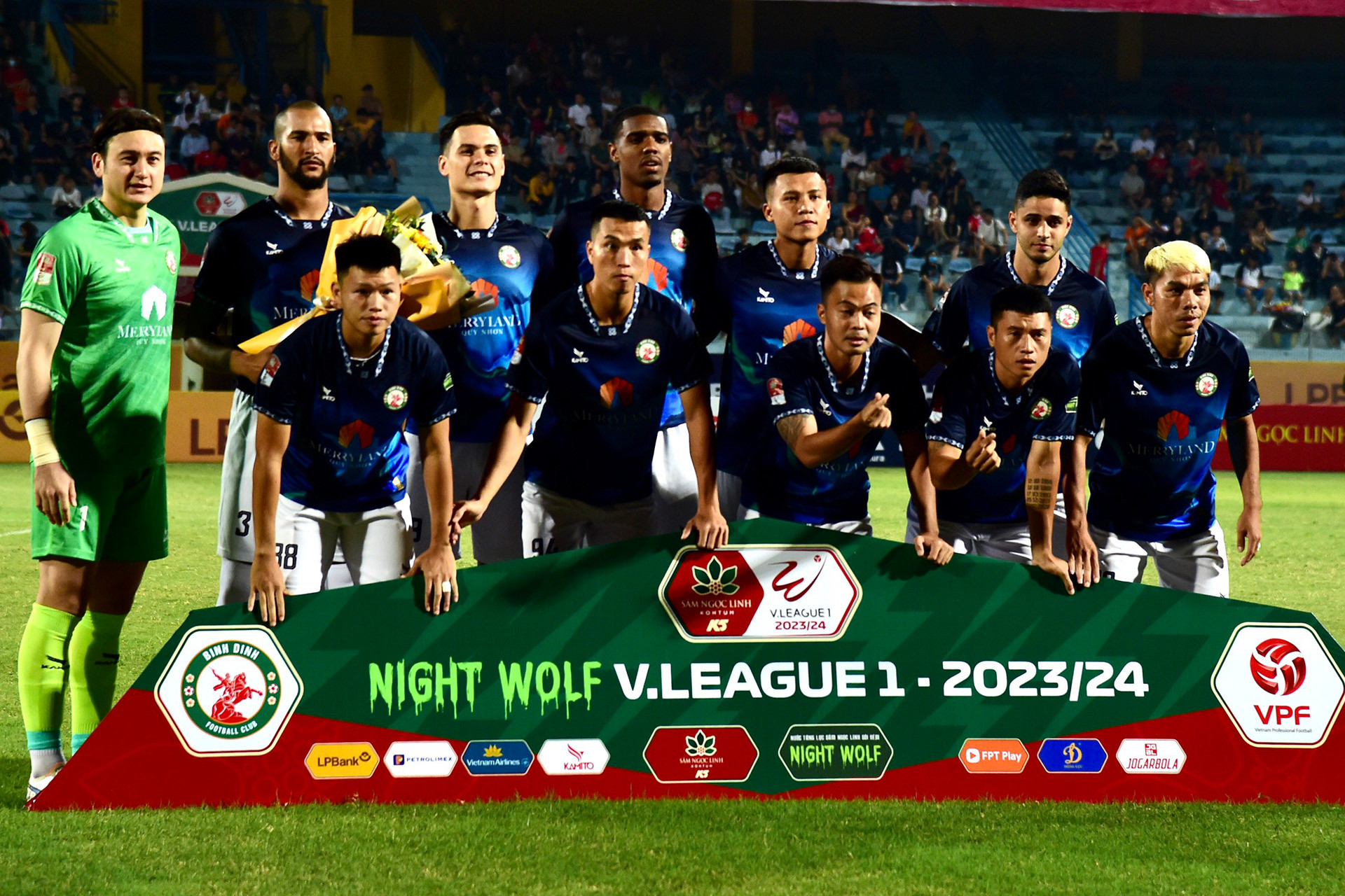 Đội hình xuất phát của câu lạc bộ Quy Nhơn Bình Định.