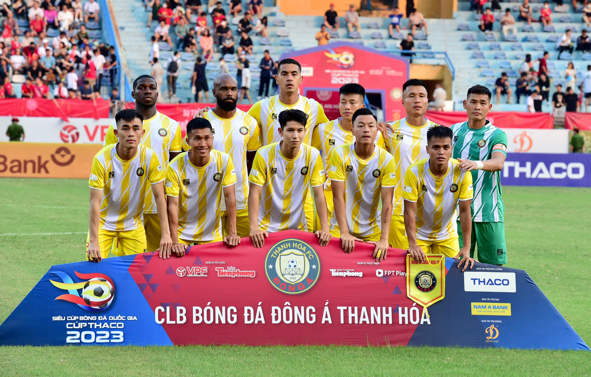 Đội hình xuất phát của câu lạc bộ Đông Á Thanh Hóa.