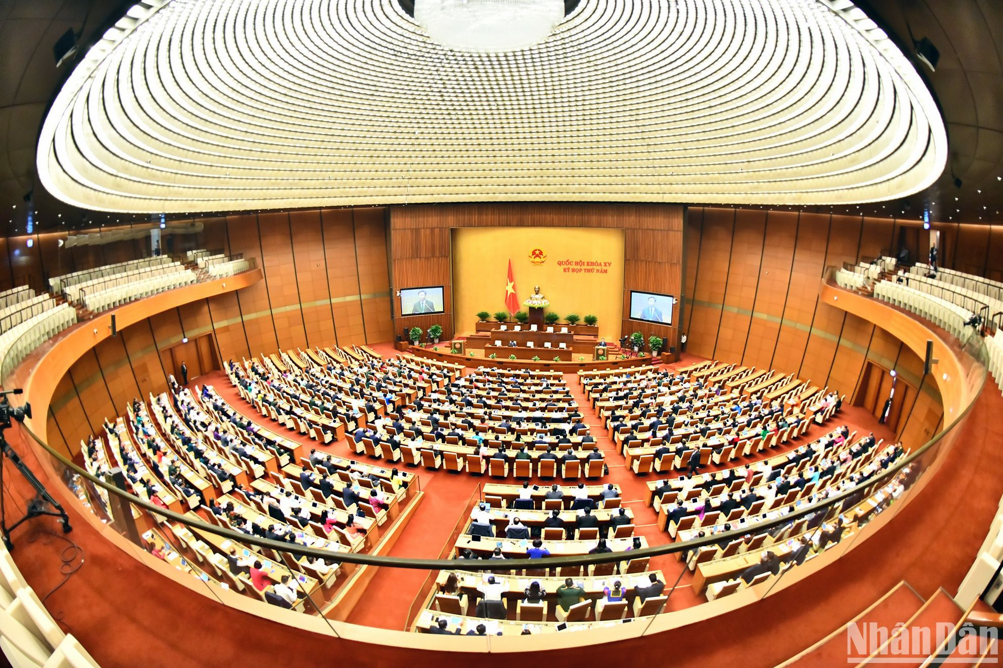 Quang cảnh phiên họp trù bị của Kỳ họp thứ năm, Quốc hội khóa XV.