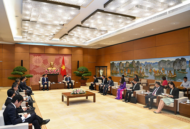 Quang cảnh buổi tiếp tại Nhà Quốc hội. Quang cảnh buổi tiếp tại Nhà Quốc hội.