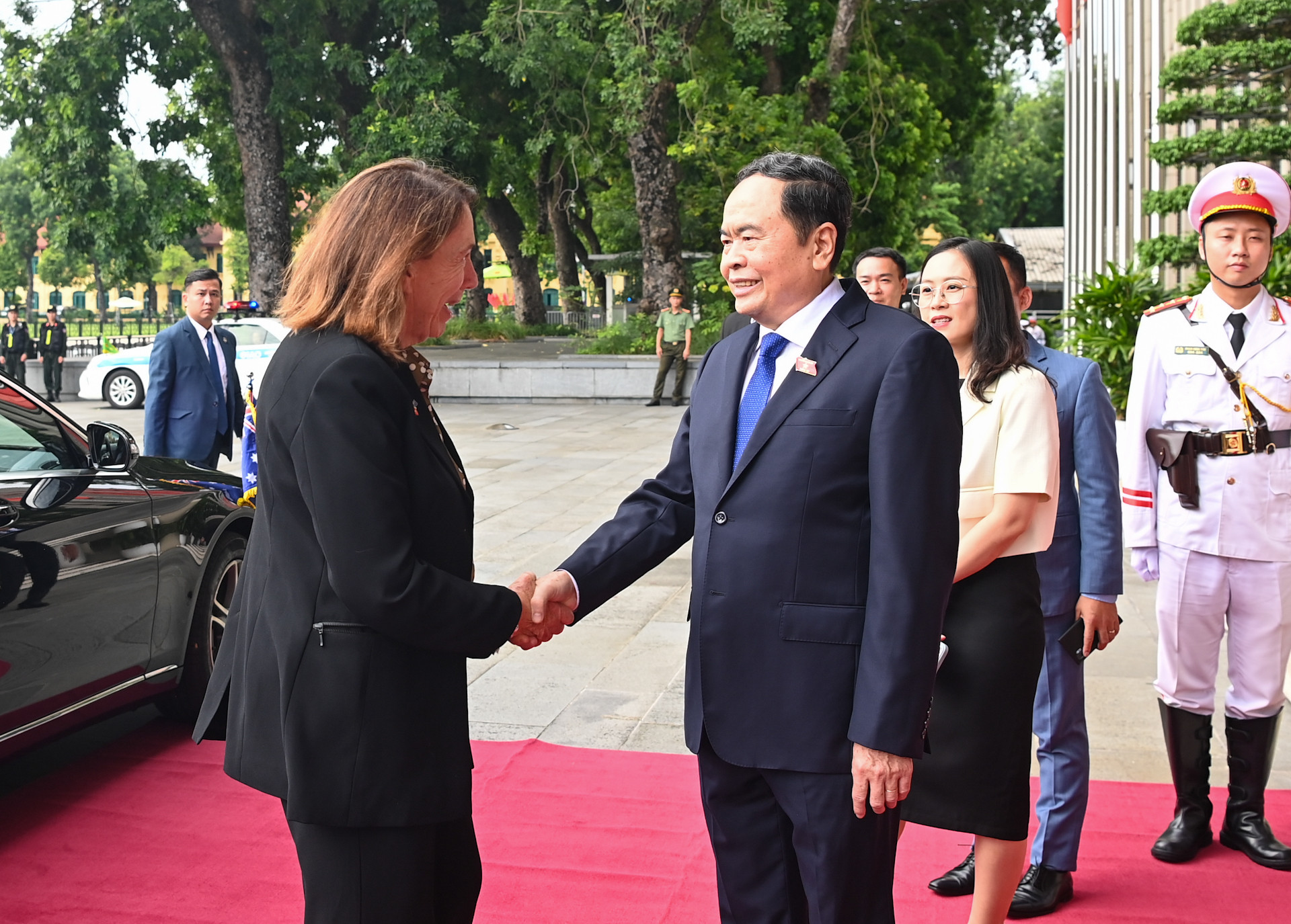 [Ảnh] Chủ tịch Quốc hội Trần Thanh Mẫn hội đàm với Chủ tịch Thượng viện Australia Sue Lines ảnh 1