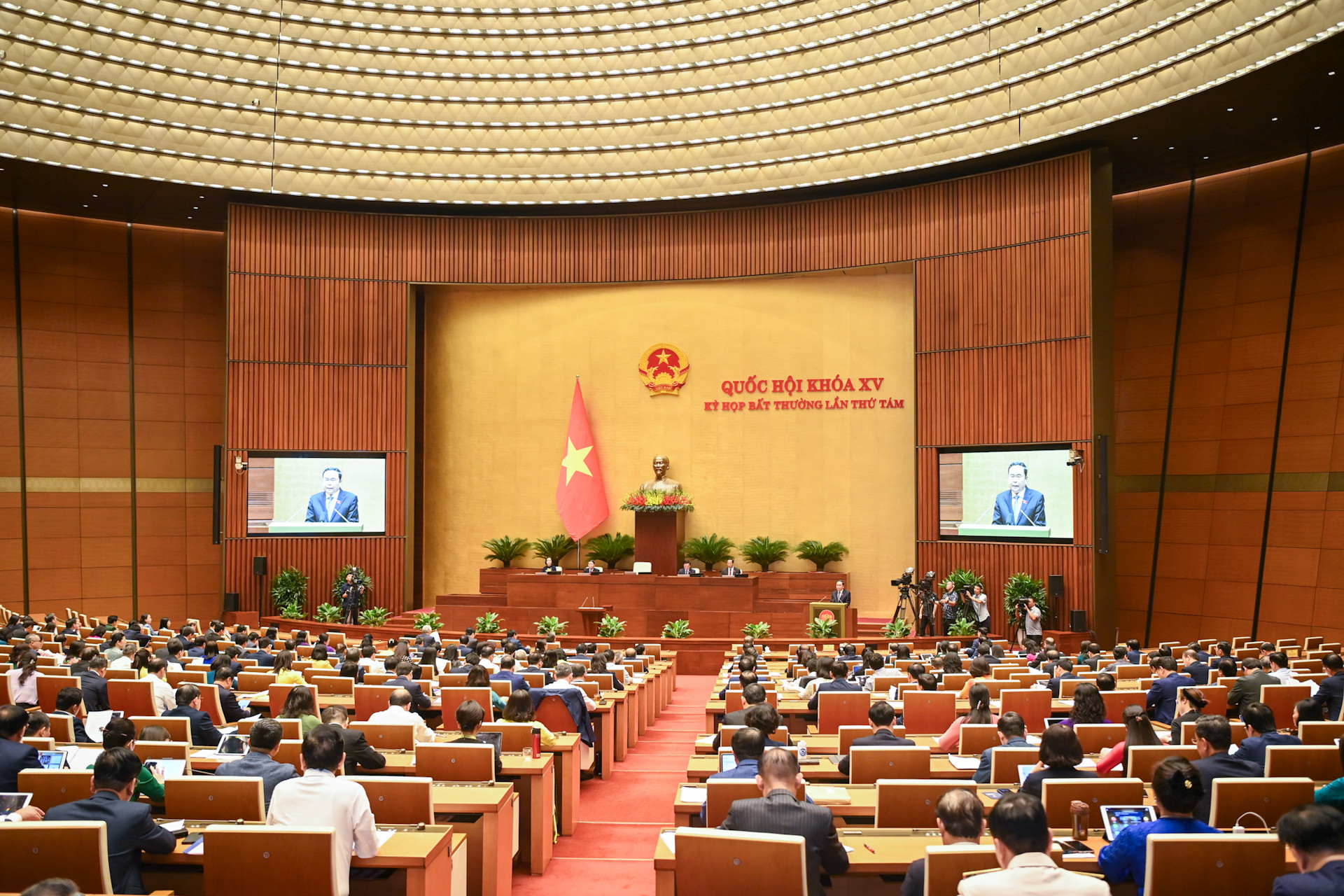 Quang cảnh khai mạc kỳ họp bất thường lần thứ 8.