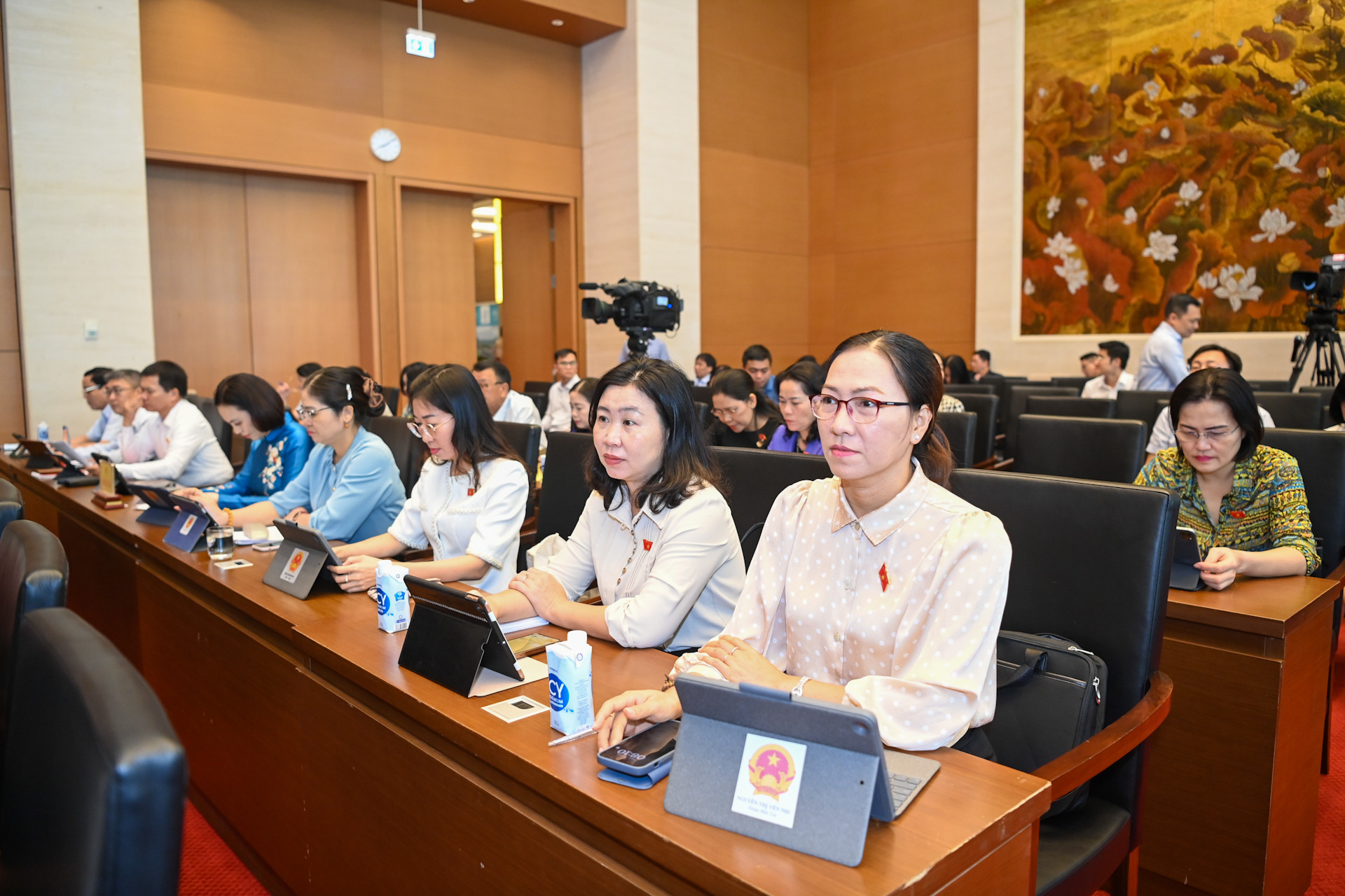 Các đại biểu Quốc hội dự hội nghị.