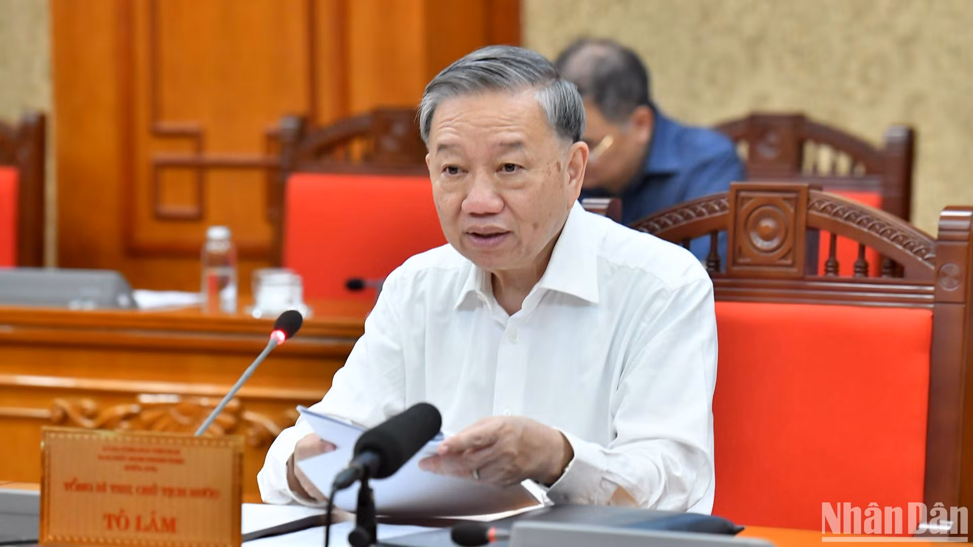 Tổng Bí thư, Chủ tịch nước Tô Lâm chủ trì họp Bộ Chính trị, Ban Bí thư cho ý kiến về thực hiện Chiến lược phát triển kinh tế-xã hội.