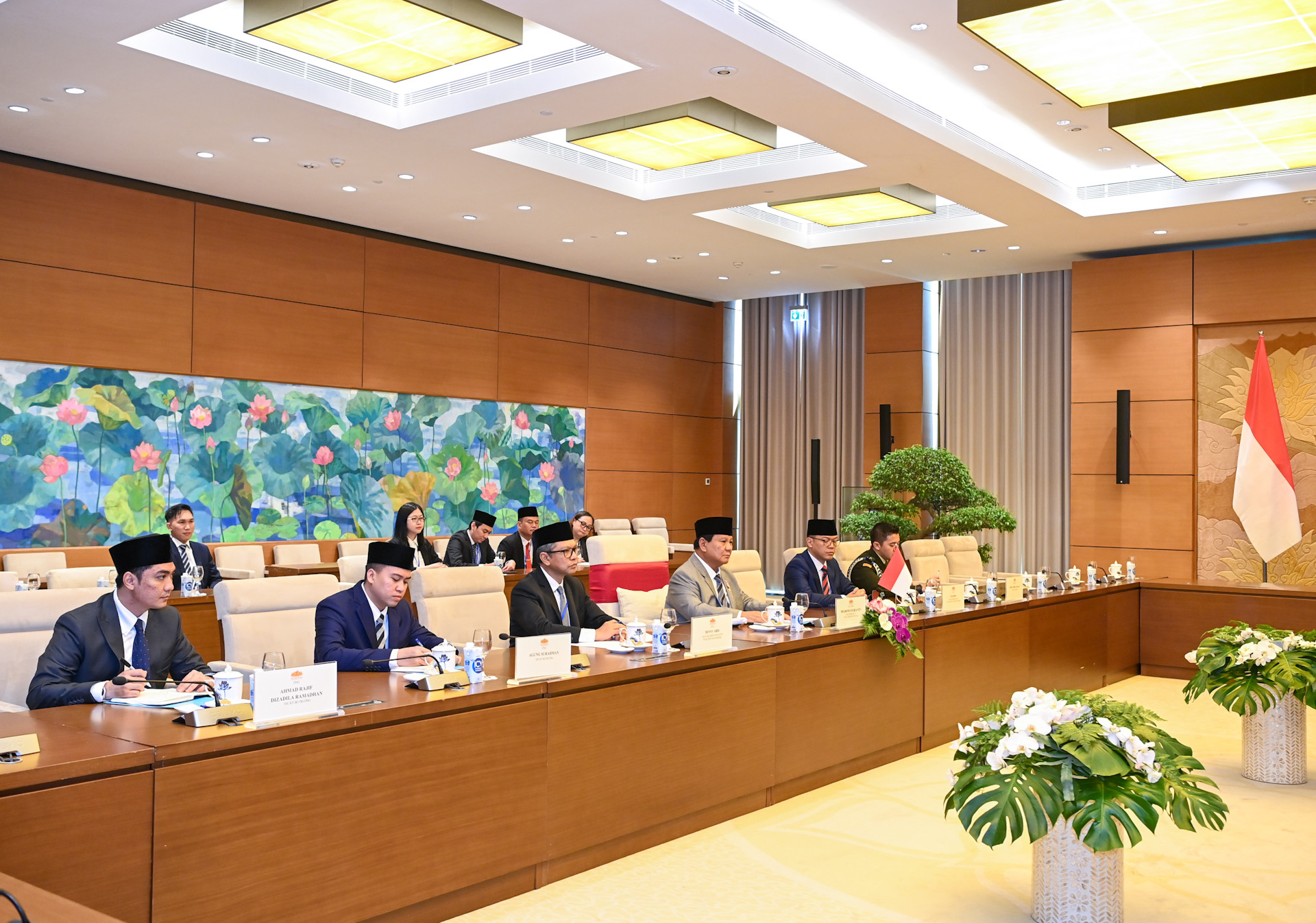 [Ảnh] Chủ tịch Quốc hội Trần Thanh Mẫn tiếp Tổng thống đắc cử Indonesia Prabowo Subianto ảnh 5