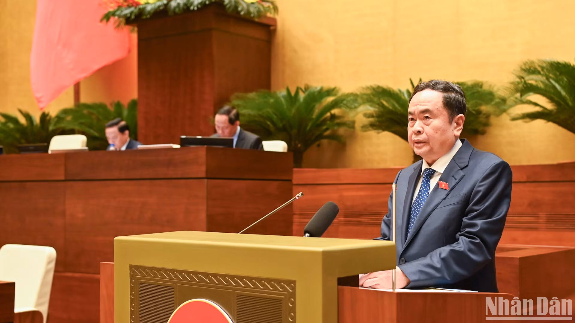 Chủ tịch Quốc hội Trần Thanh Mẫn phát biểu bế mạc phiên chất vấn và trả lời chất vấn.