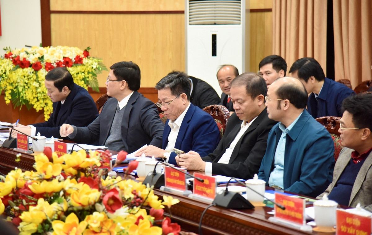 Đại diện lãnh đạo tỉnh Thanh Hoá tham dự hội nghị.