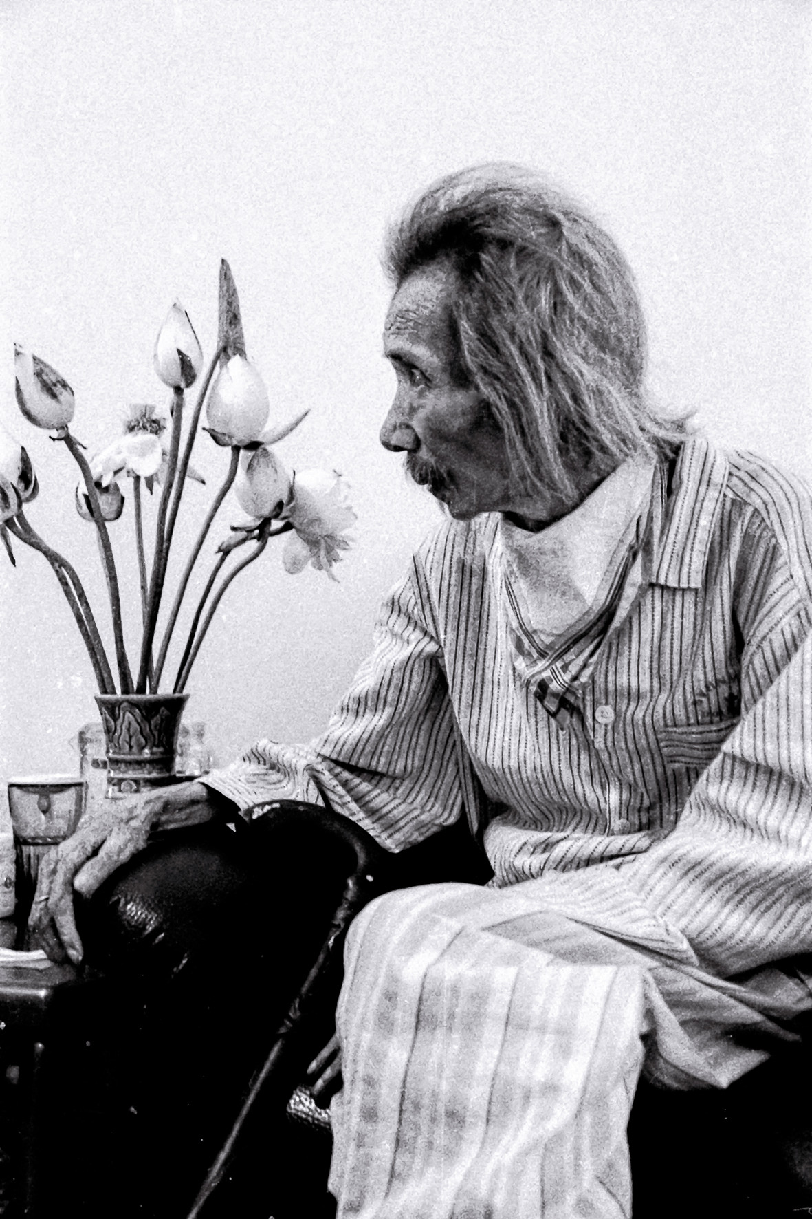 Văn Cao tại Bệnh viện Việt - Xô (3/7/1995)