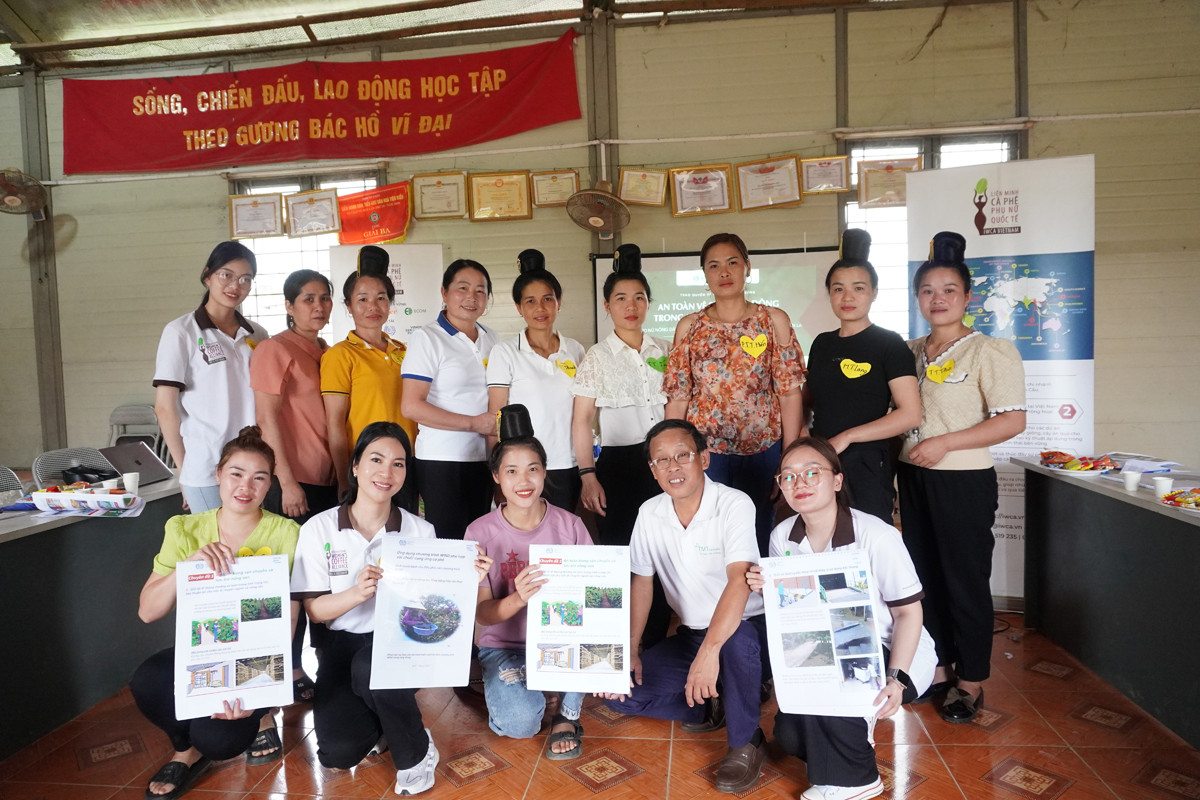 Các chị em tham gia dự án được tập huấn bài bản, chuyên nghiệp.