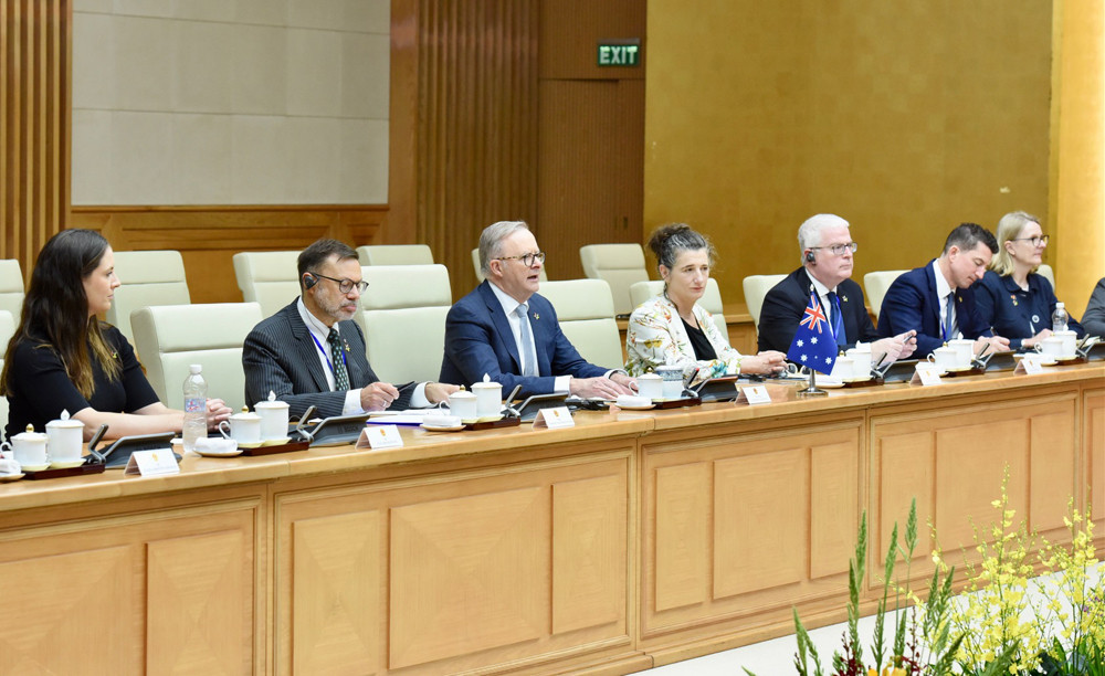 Thủ tướng Australia Anthony Albanese hội đàm với Thủ tướng Phạm Minh Chính.