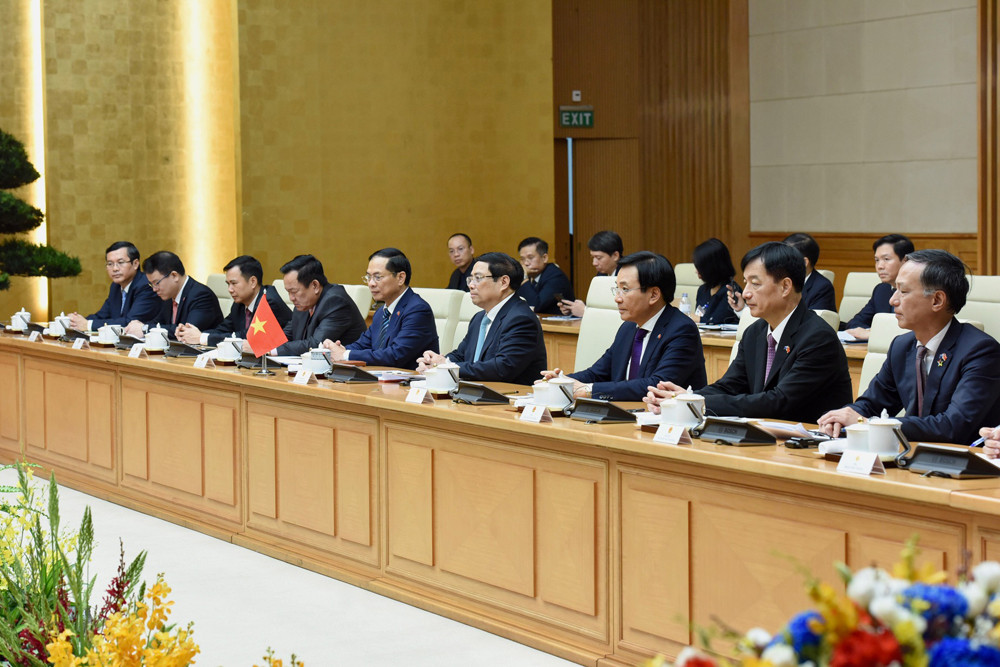 Thủ tướng Phạm Minh Chính và các thành viên Chính phủ Việt Nam hội đàm với Thủ tướng Australia Anthony Albanese.