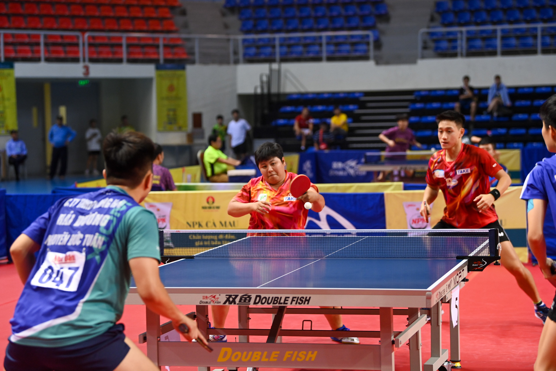 Tận dụng lợi thế cùng tâm lý thi đấu hưng phấn, Nguyễn Anh Tú và Mai Hoàng Mỹ Trang nhanh chóng giành chiến thắng trong hai séc cuối cùng với tỷ số 11-6 và 11-5, giành chức vô địch đôi nam nữ.