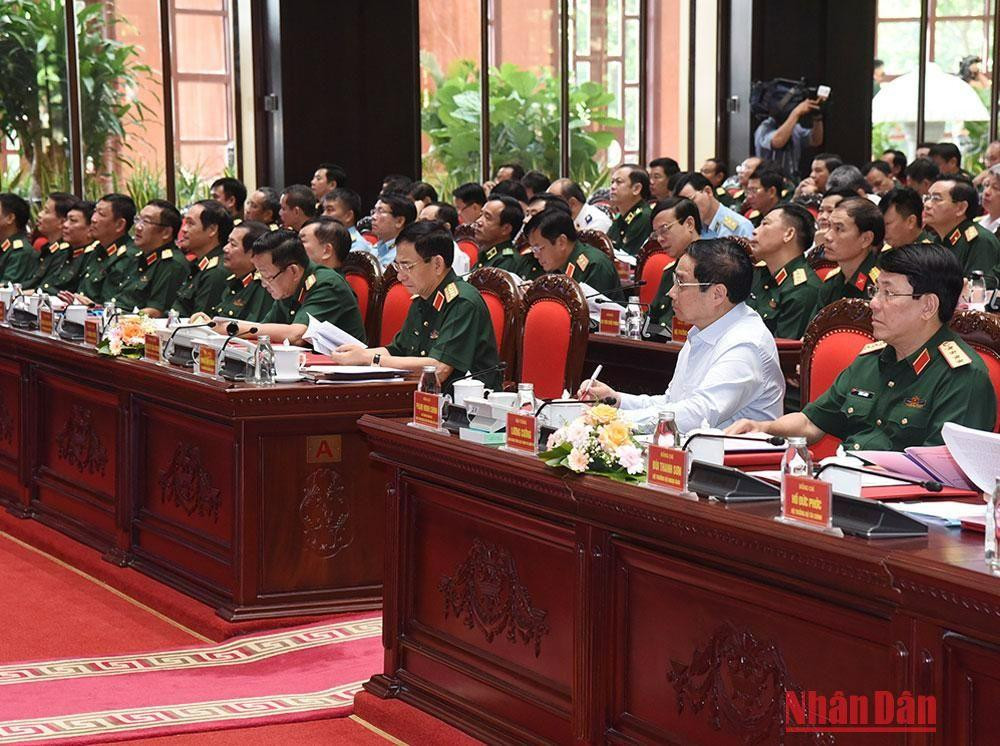 Thủ tướng Phạm Minh Chính dự và chỉ đạo hội nghị.